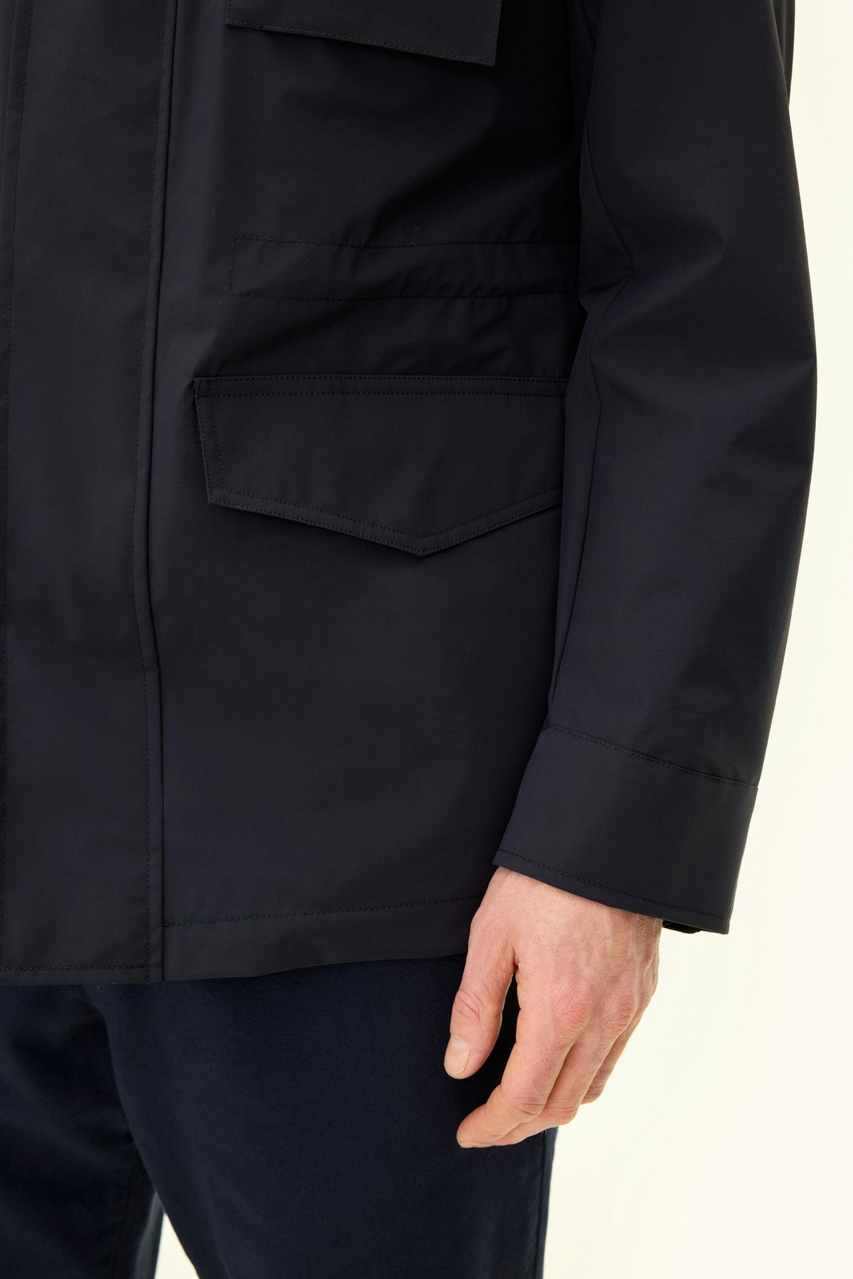 M-65 Nylon Shell Field Jacket Dark Blue - detalj
