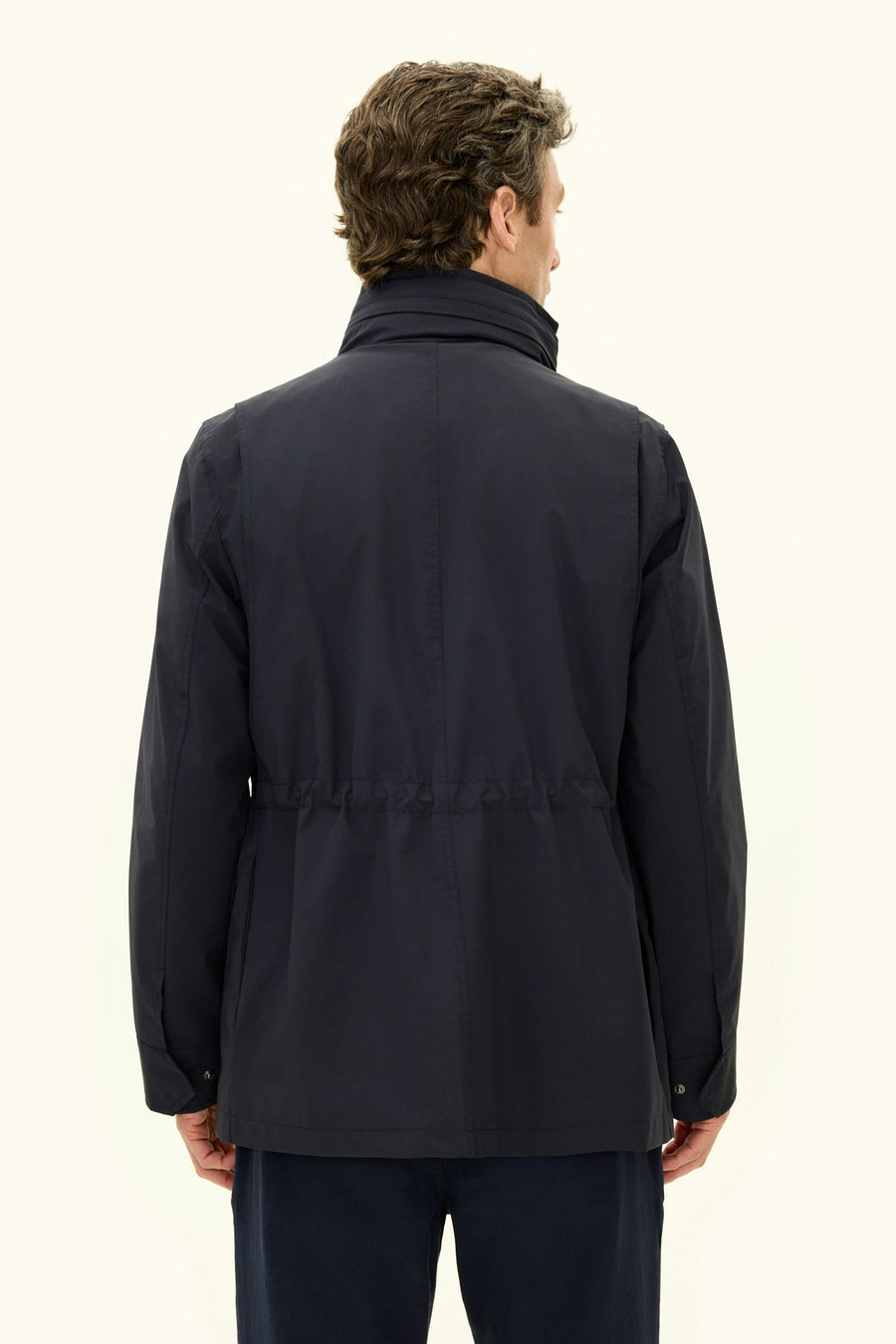 M-65 Nylon Shell Field Jacket Dark Blue - modellbilde