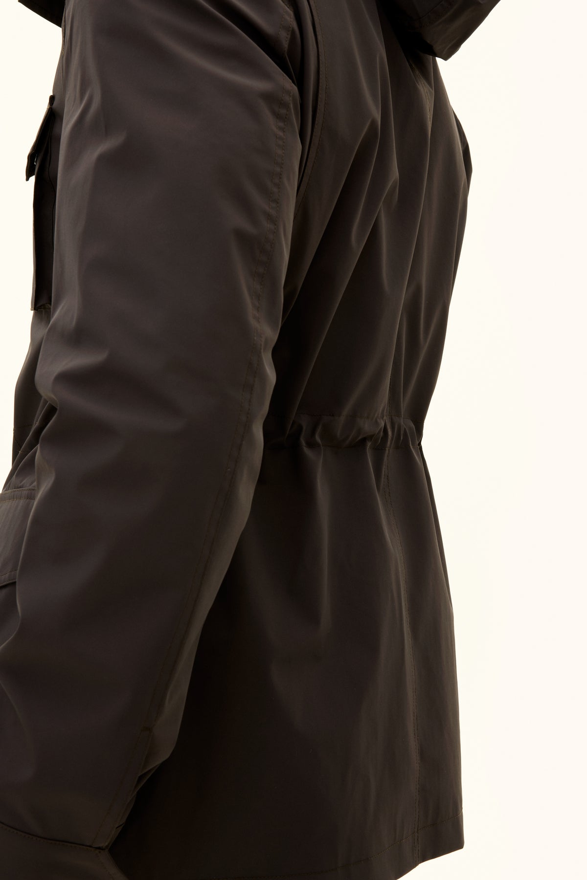 M-65 Nylon Shell Field Jacket Terra Brown - detalj