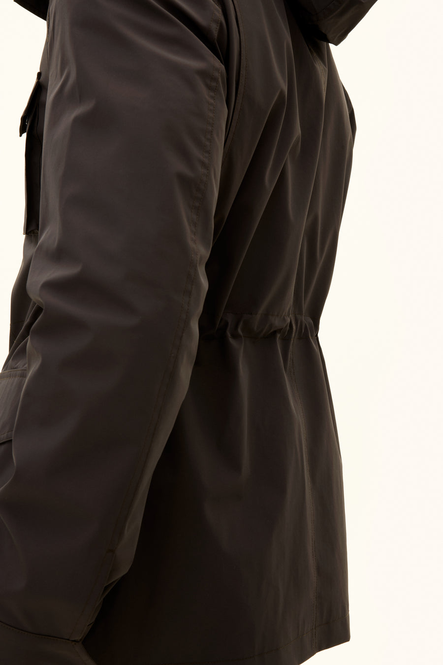 M-65 Nylon Shell Field Jacket Terra Brown - detalj