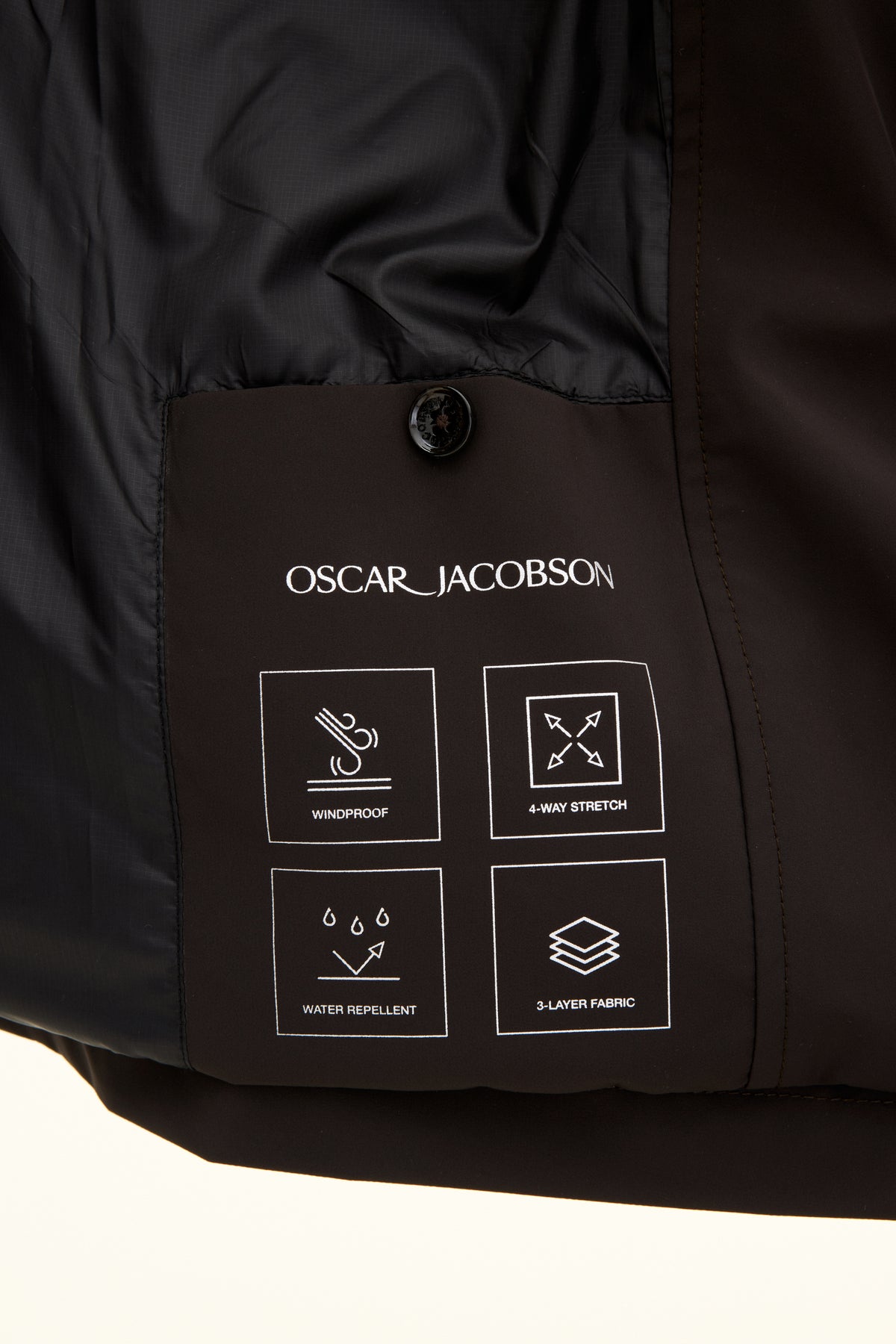 M-65 Nylon Shell Field Jacket Terra Brown - detalj