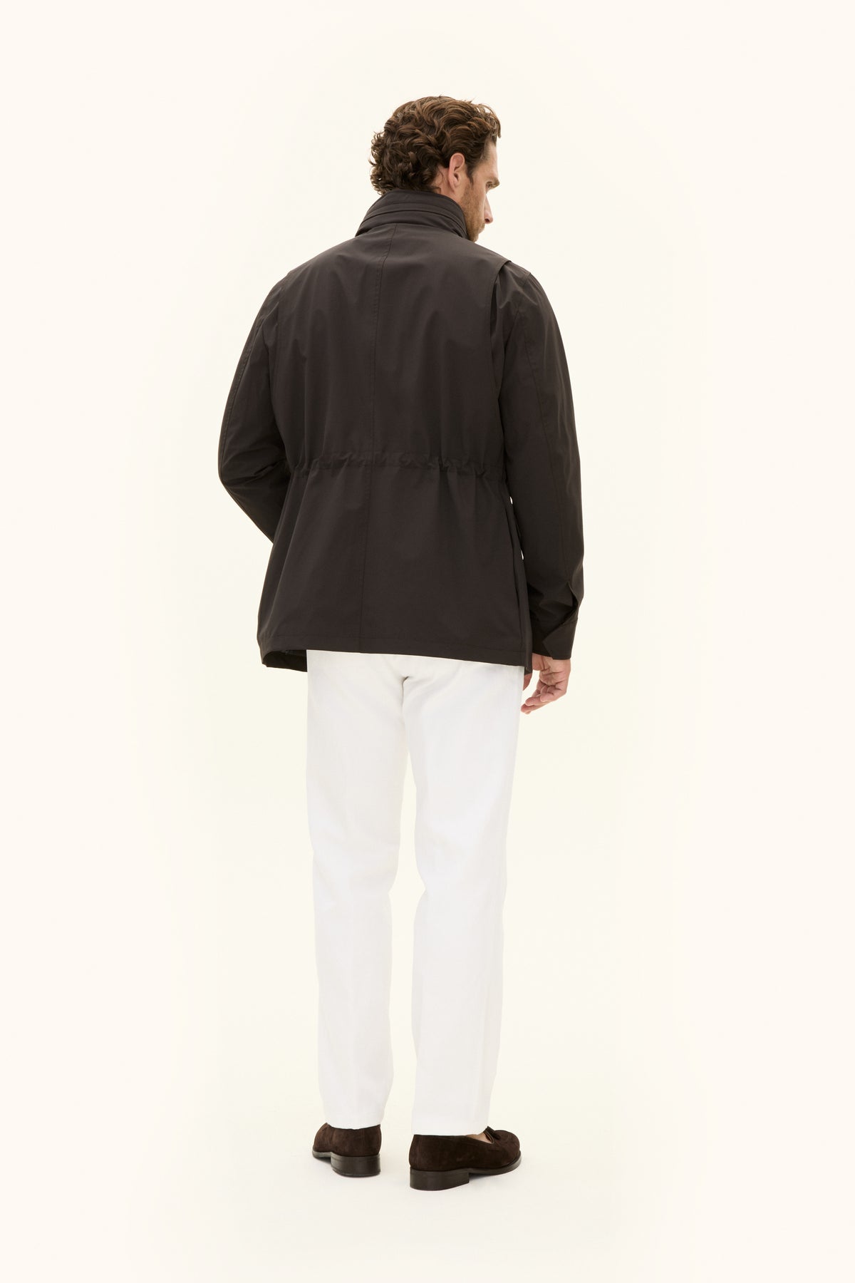 M-65 Nylon Shell Field Jacket Terra Brown - modellbilde