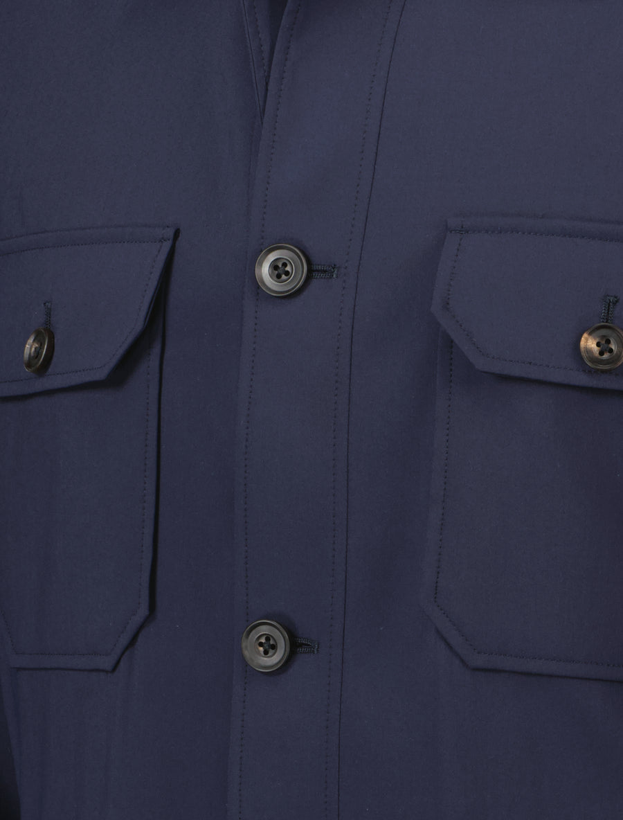 CRN Techwool Overshirt Navy