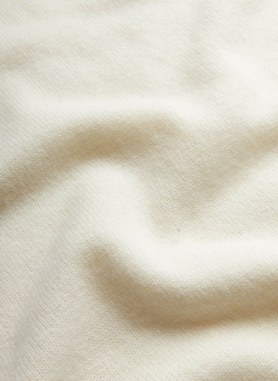 Hertford Half Zip Off White