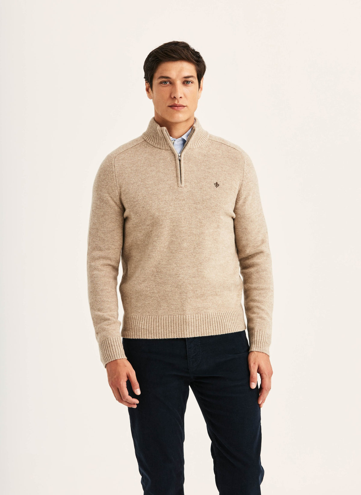 Hertford Half Zip Khaki