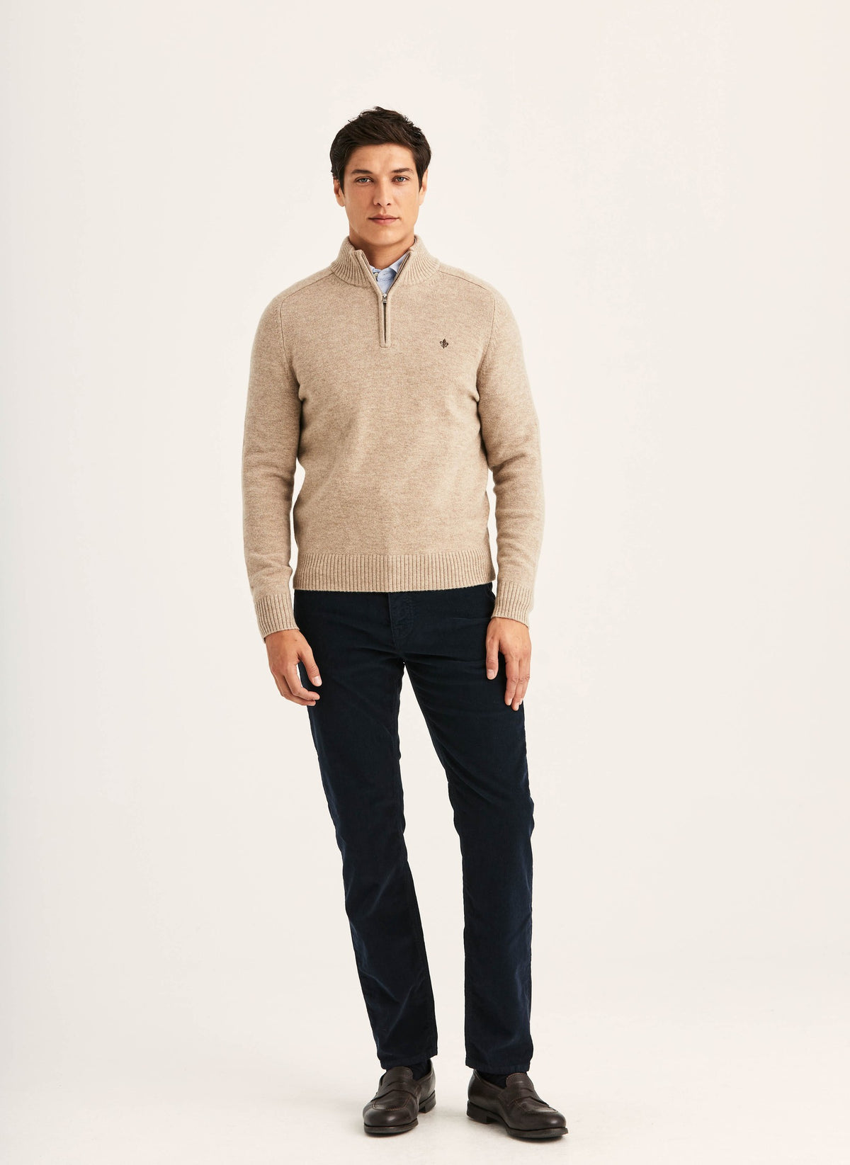 Hertford Half Zip Khaki
