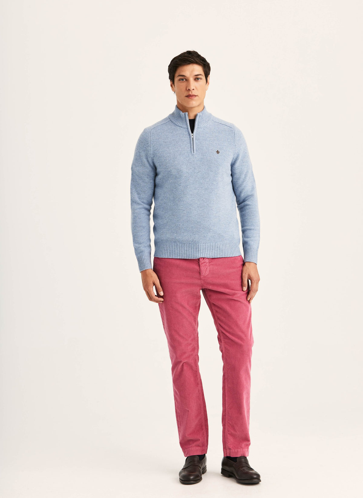 Hertford Half Zip Blue