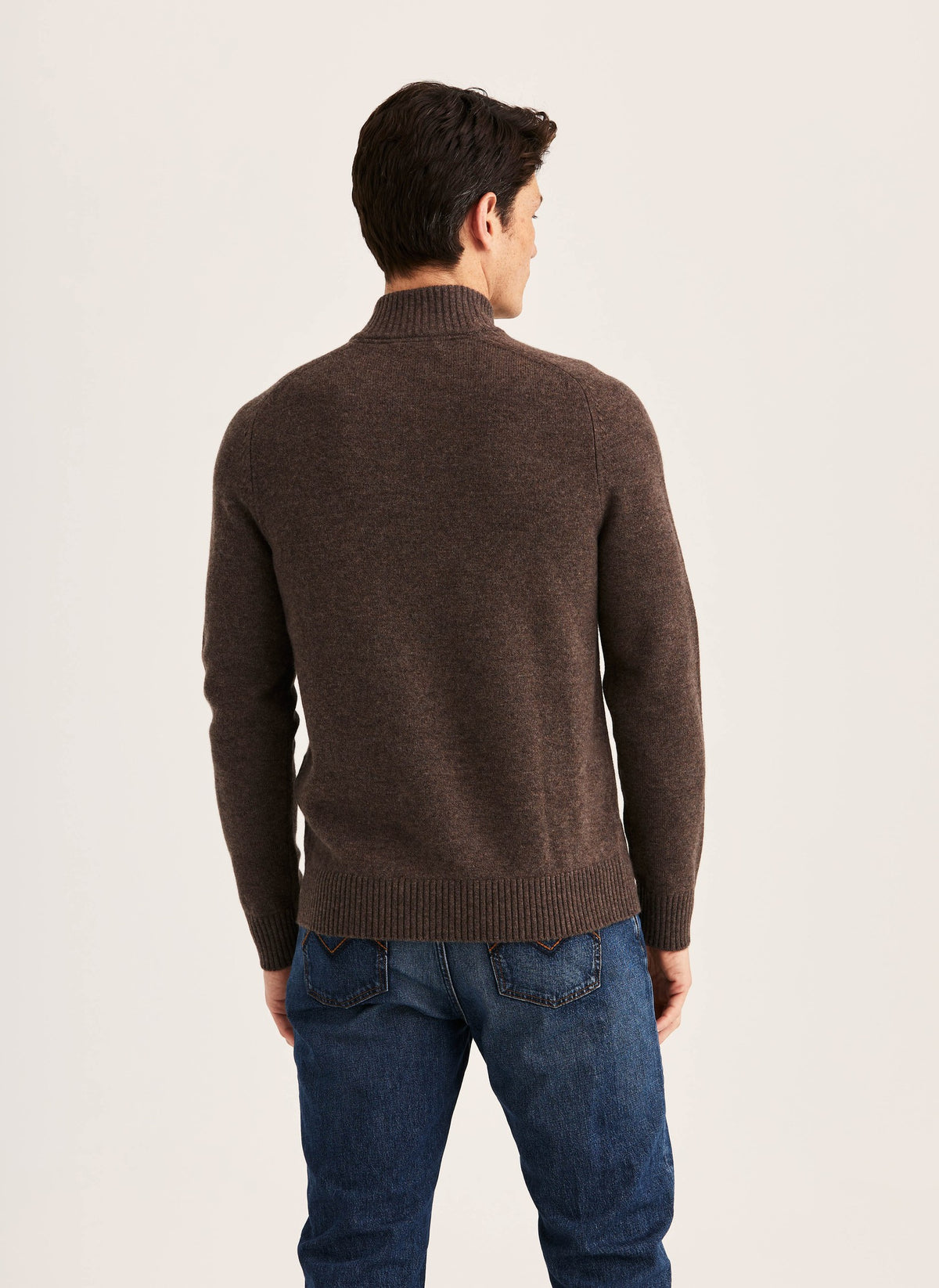 Hertford Half Zip Brown