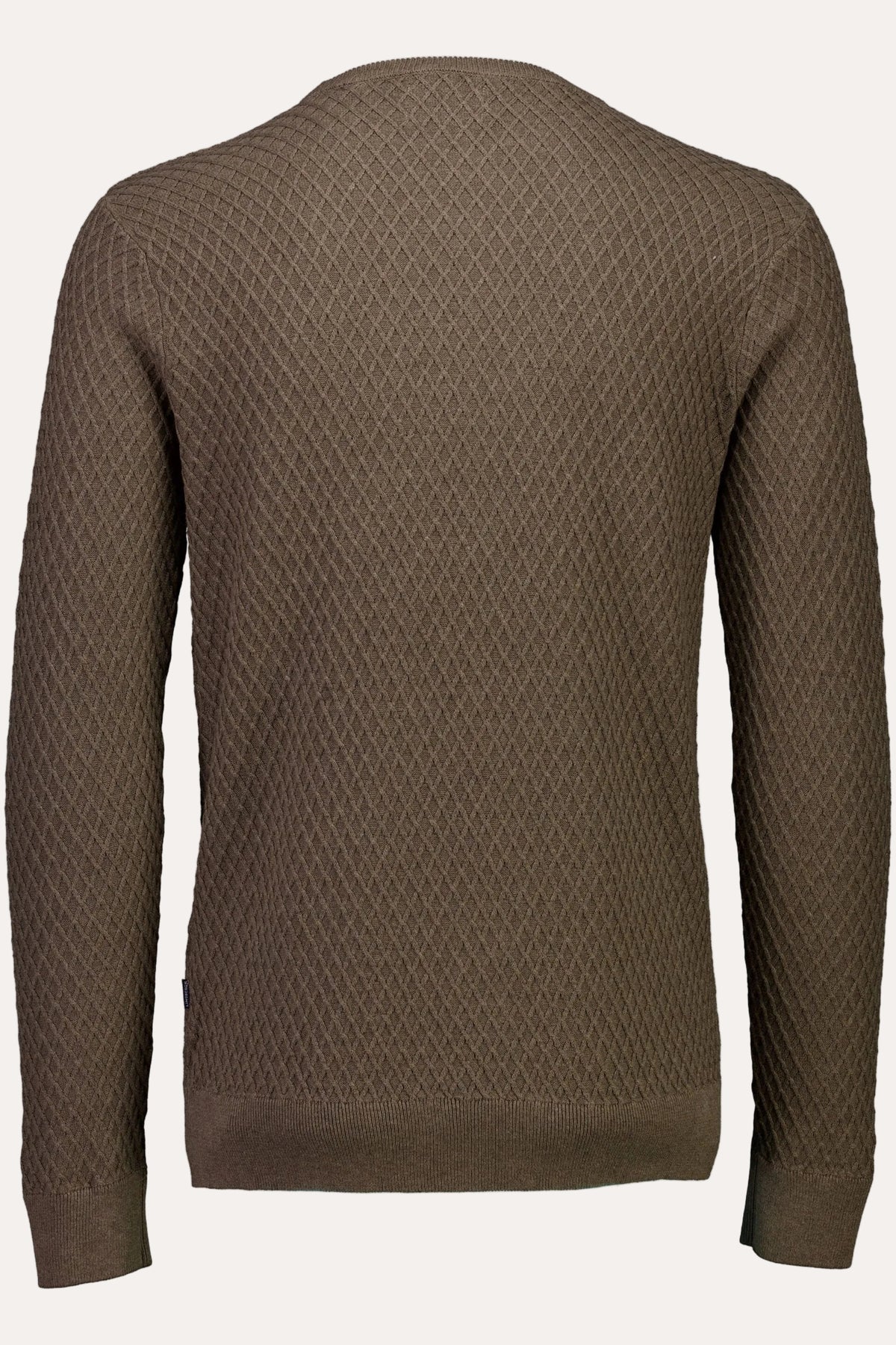 Cable Knit Jumper Dk Sand Melange