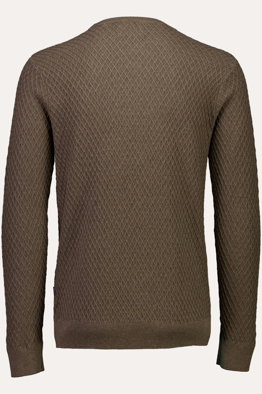 Cable Knit Jumper Dk Sand Melange