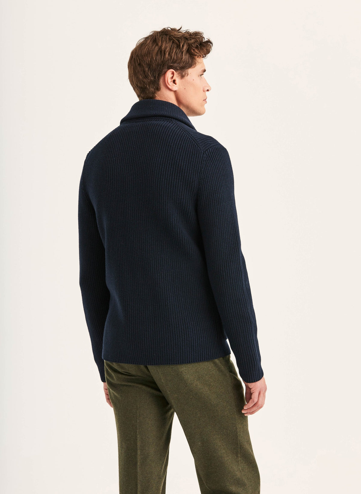 Brayden DB Shawl Cardigan Navy