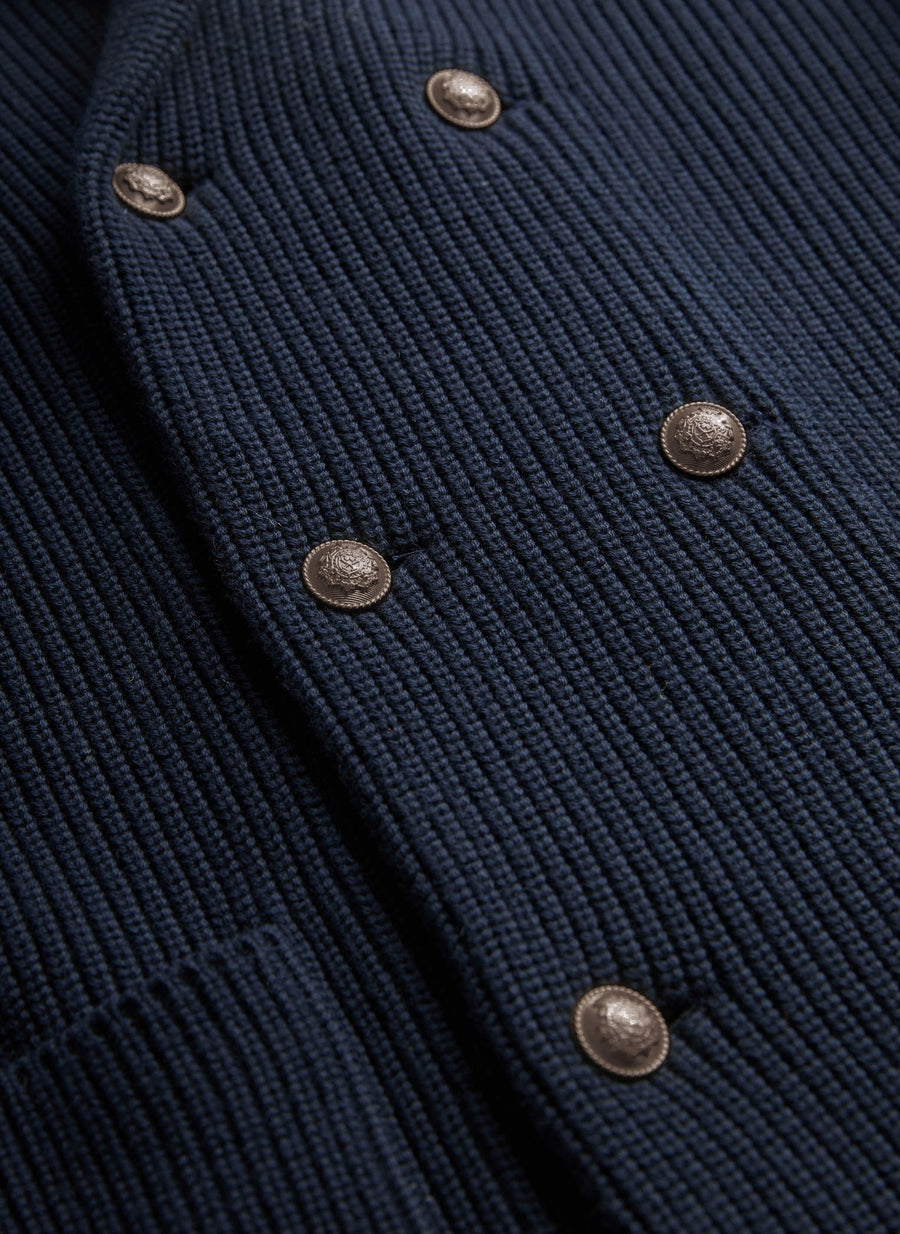 Brayden DB Shawl Cardigan Navy