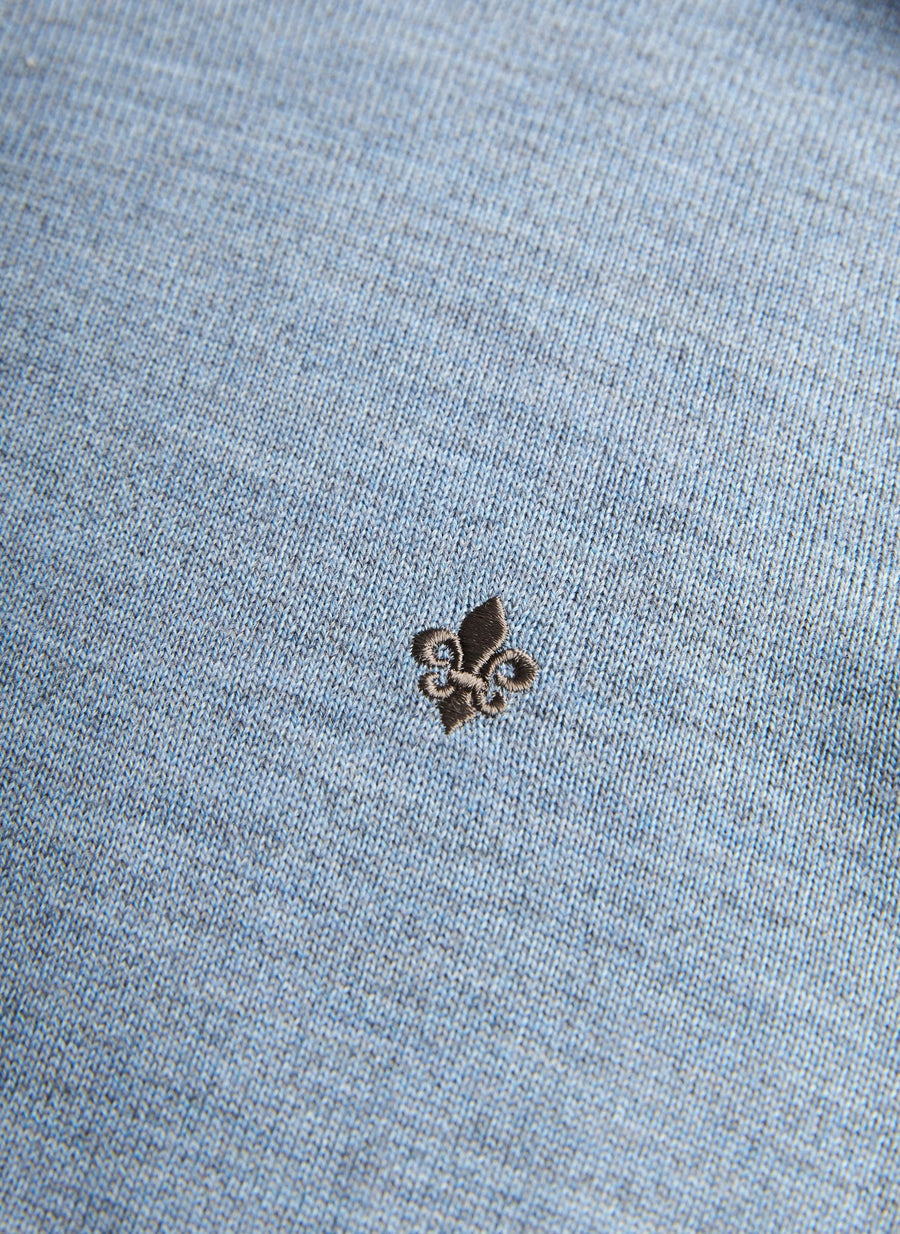 Merino John Zip Blue
