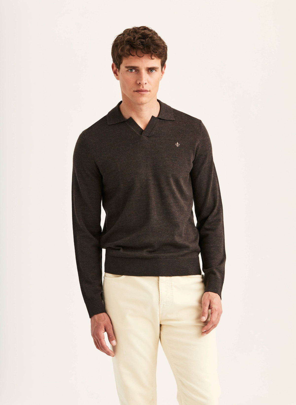 Merino Resort Polo Brown