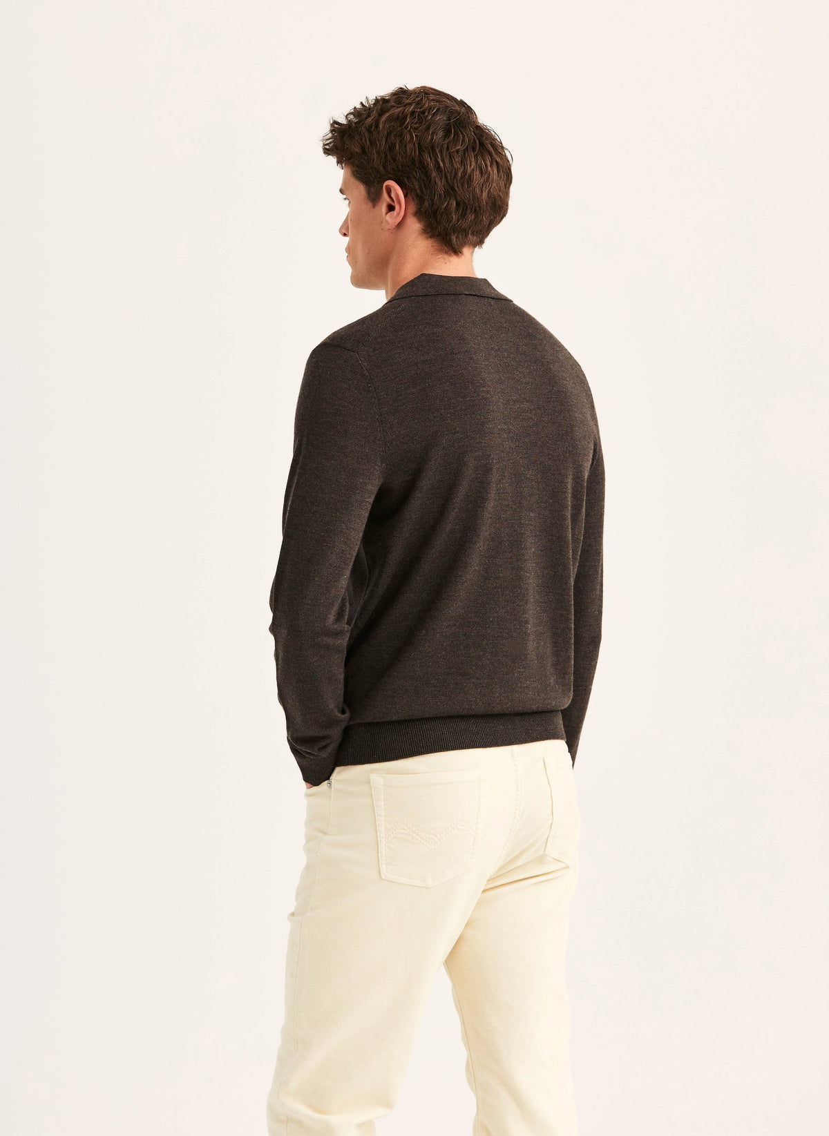 Merino Resort Polo Brown
