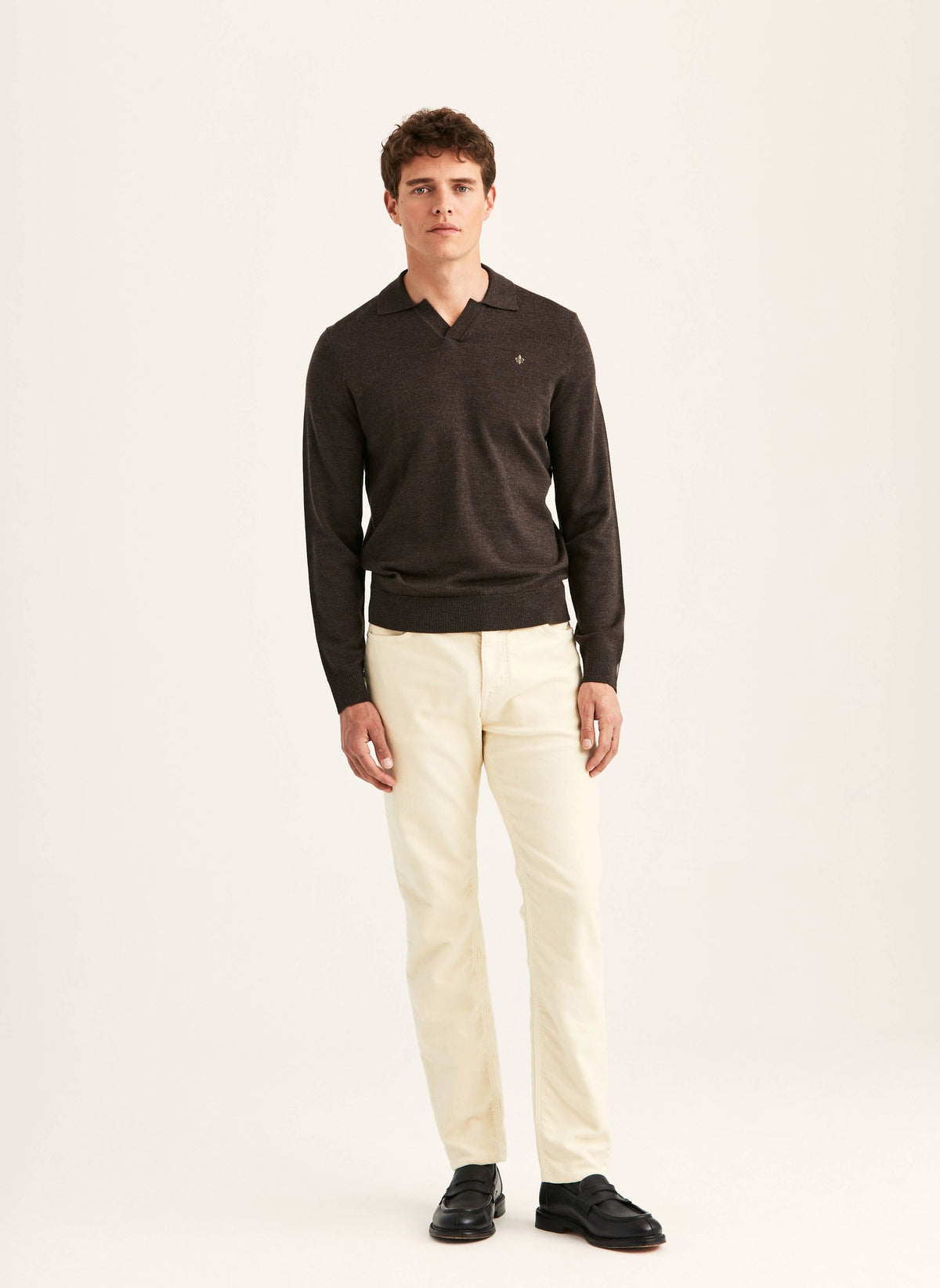 Merino Resort Polo Brown
