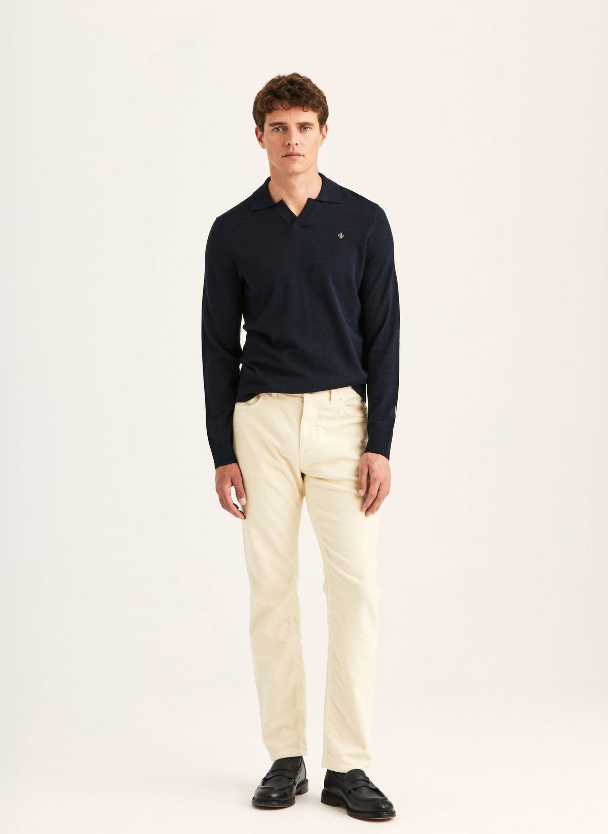 Merino Resort Polo Navy