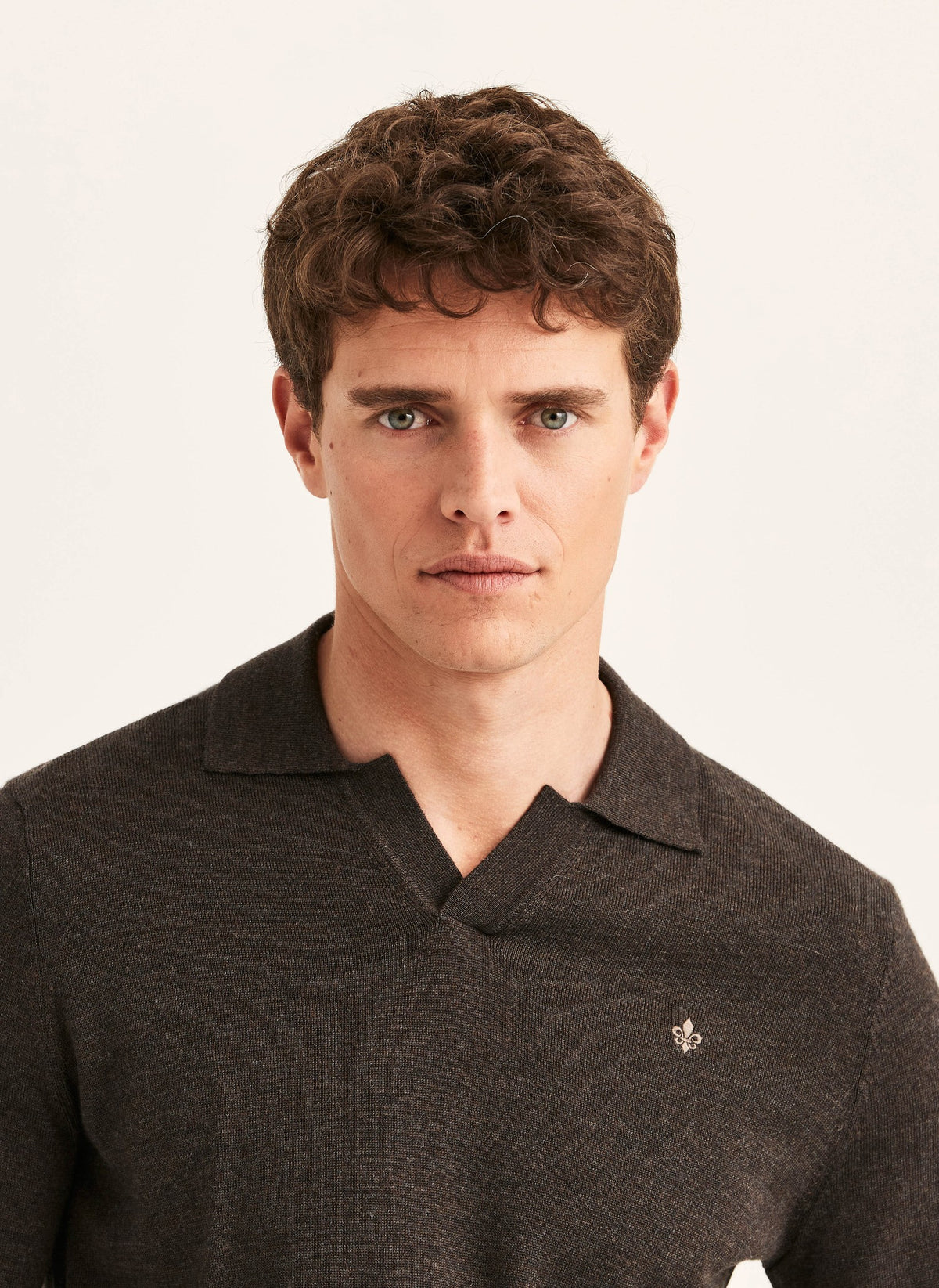 Merino Resort Polo Brown