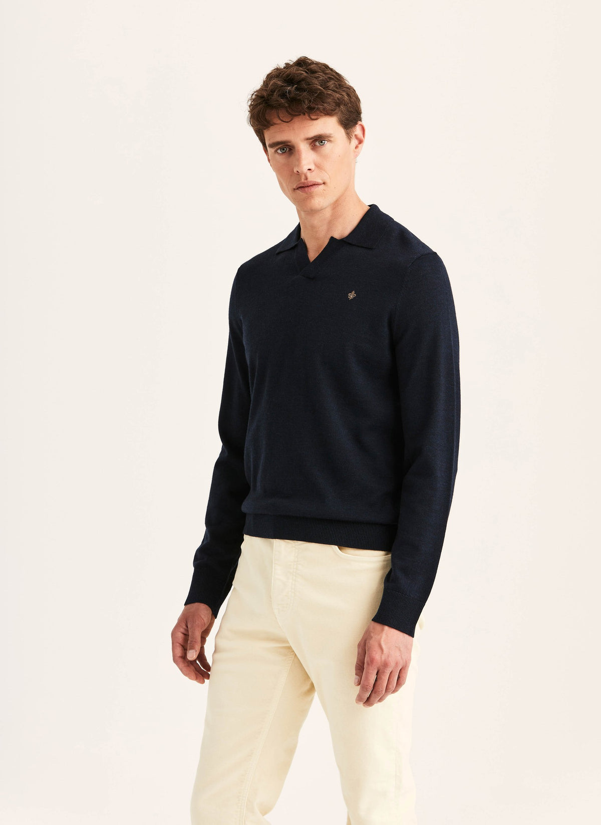 Merino Resort Polo Navy