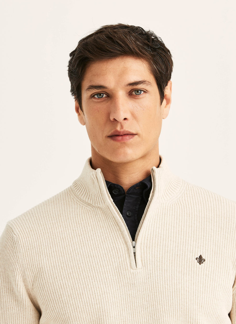 Colin Half Zip Khaki