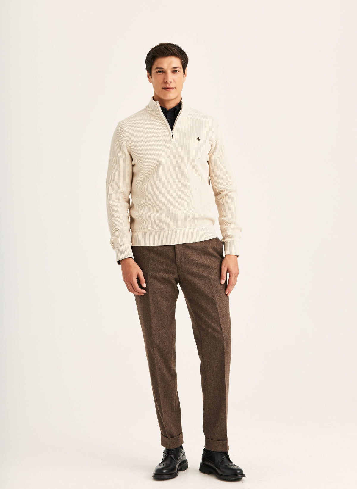 Colin Half Zip Khaki