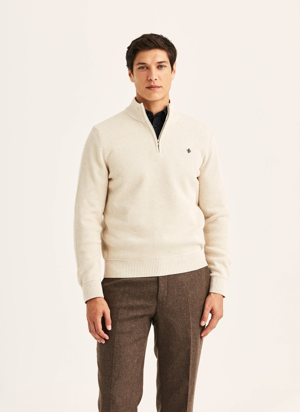 Colin Half Zip Khaki