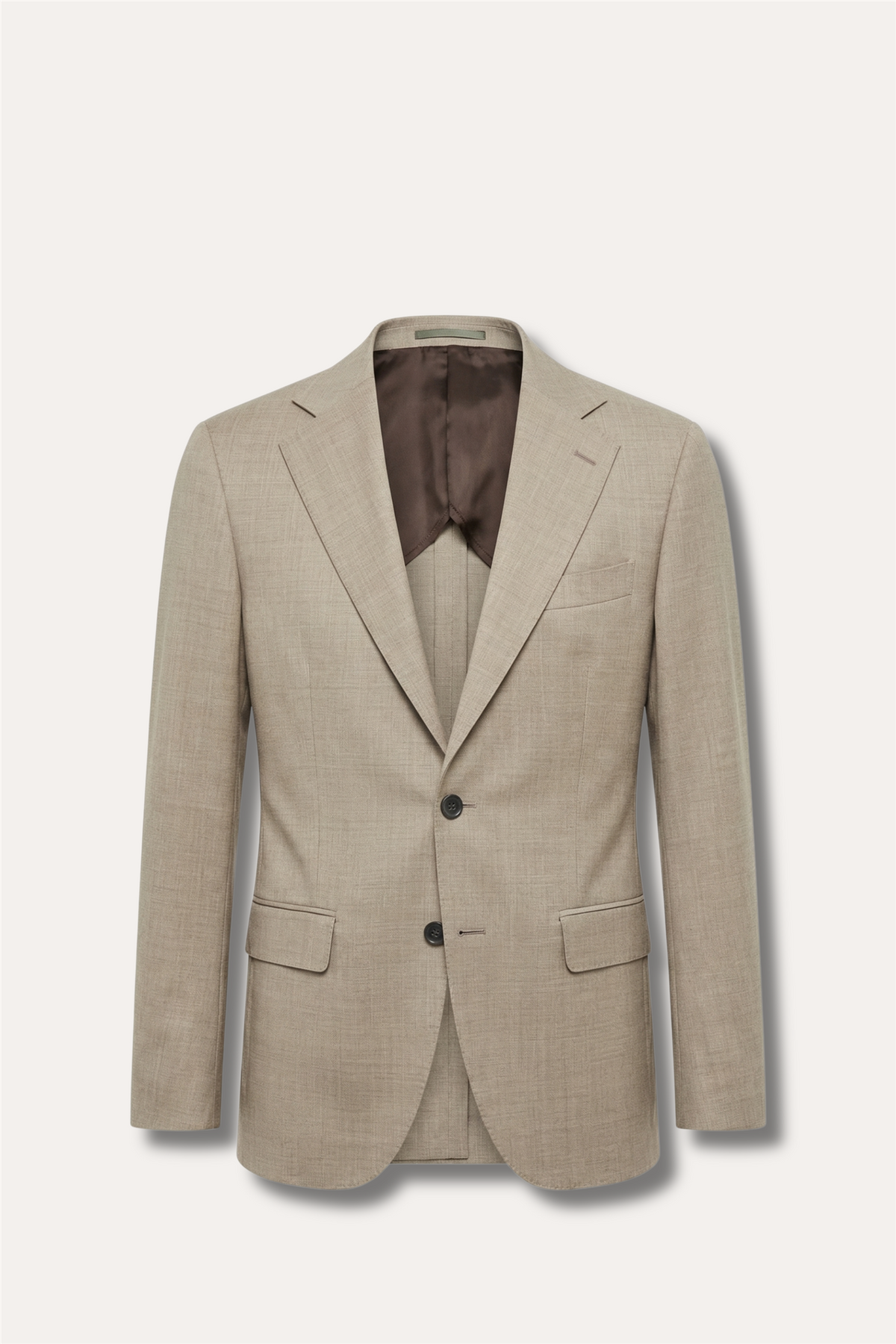 Sienna Slim Fit Wool Blazer Brown Desert