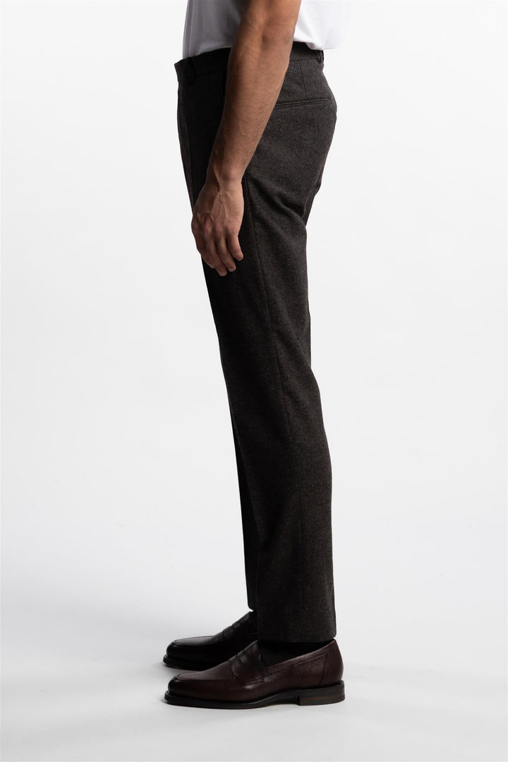 Denz Trousers Slim Fit Dark Brown