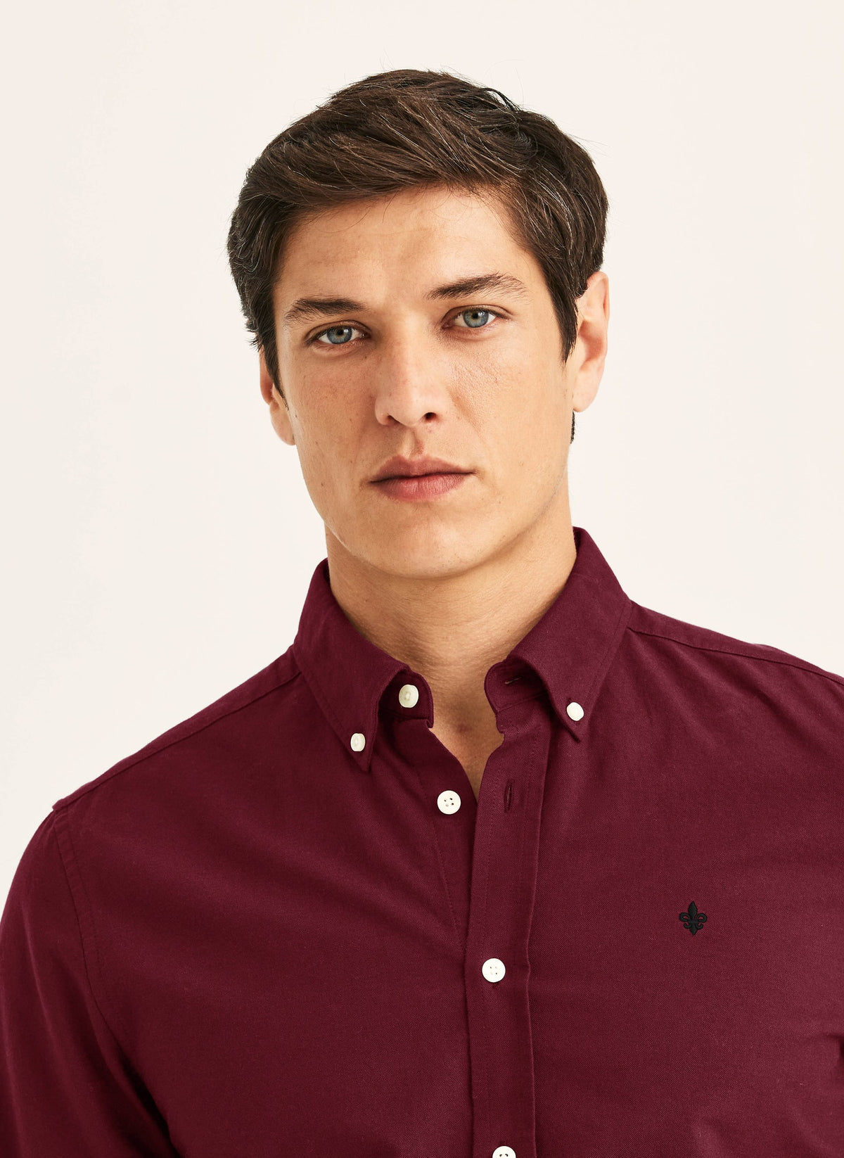 Douglas Oxford Slim Fit Shirt Wine Red