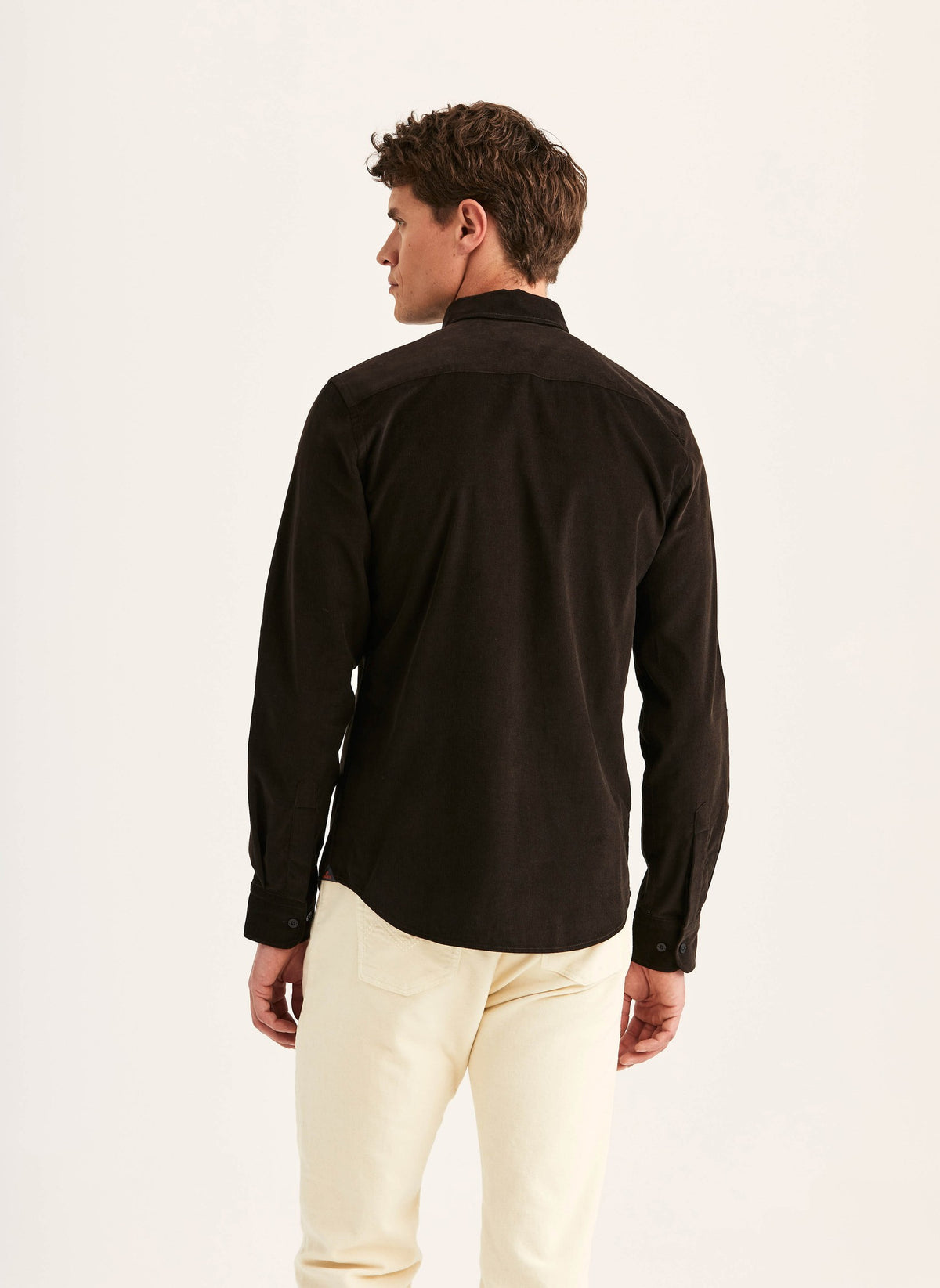 Douglas Cord Shirt Slim Fit Brown - Morris