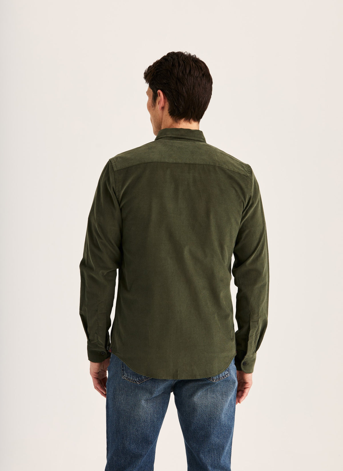 Douglas Cord Shirt Slim Fit Olive - Morris