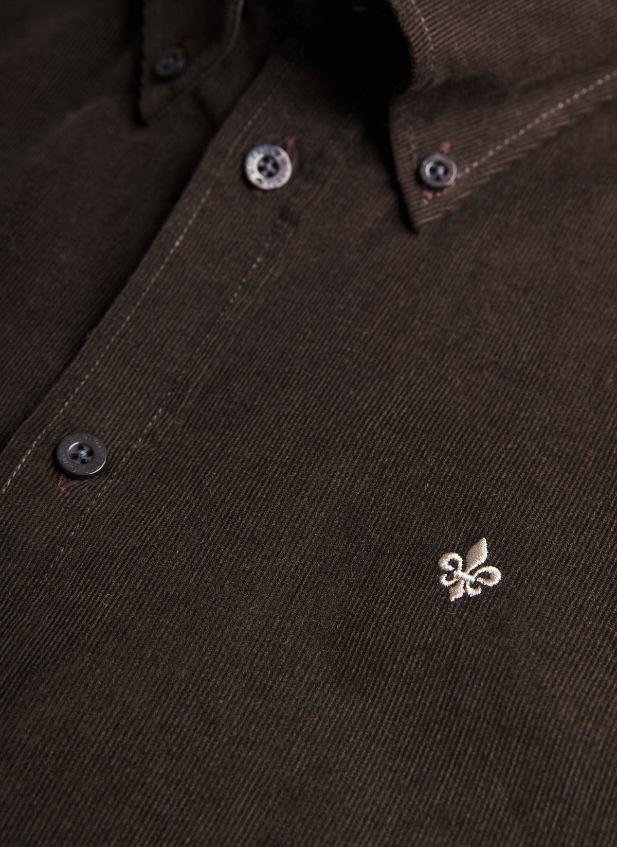 Douglas Cord Shirt Slim Fit Brown - Morris