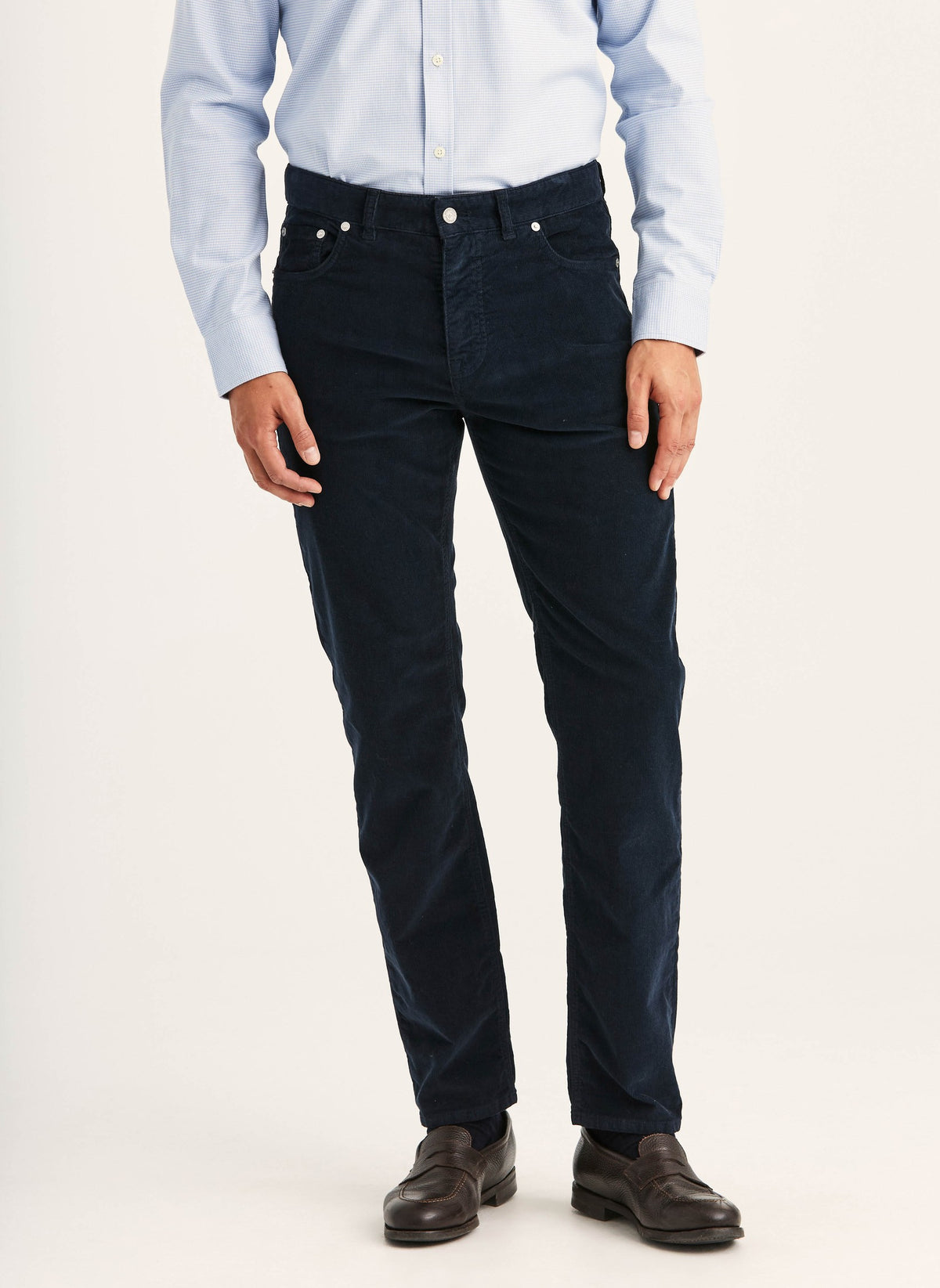 James Cord 5-Pocket, Navy - Morris