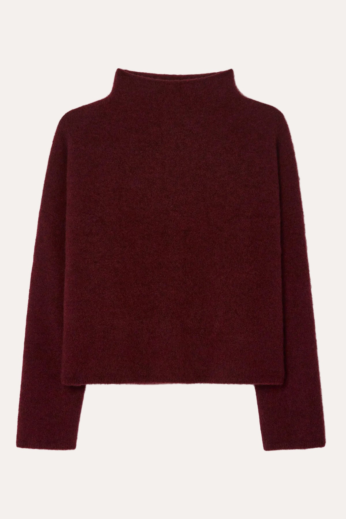 Mika Yak Funnelneck Sweater Mahogany Red