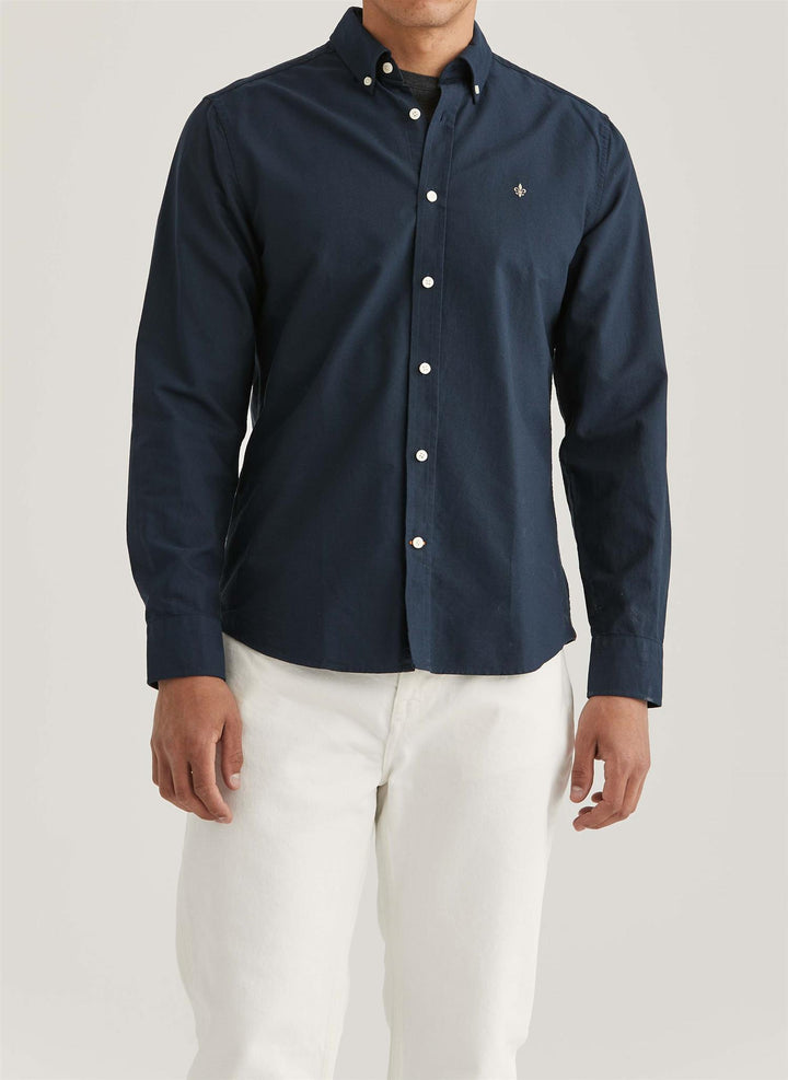 Oxford Slim Fit Button Down Shirt Navy