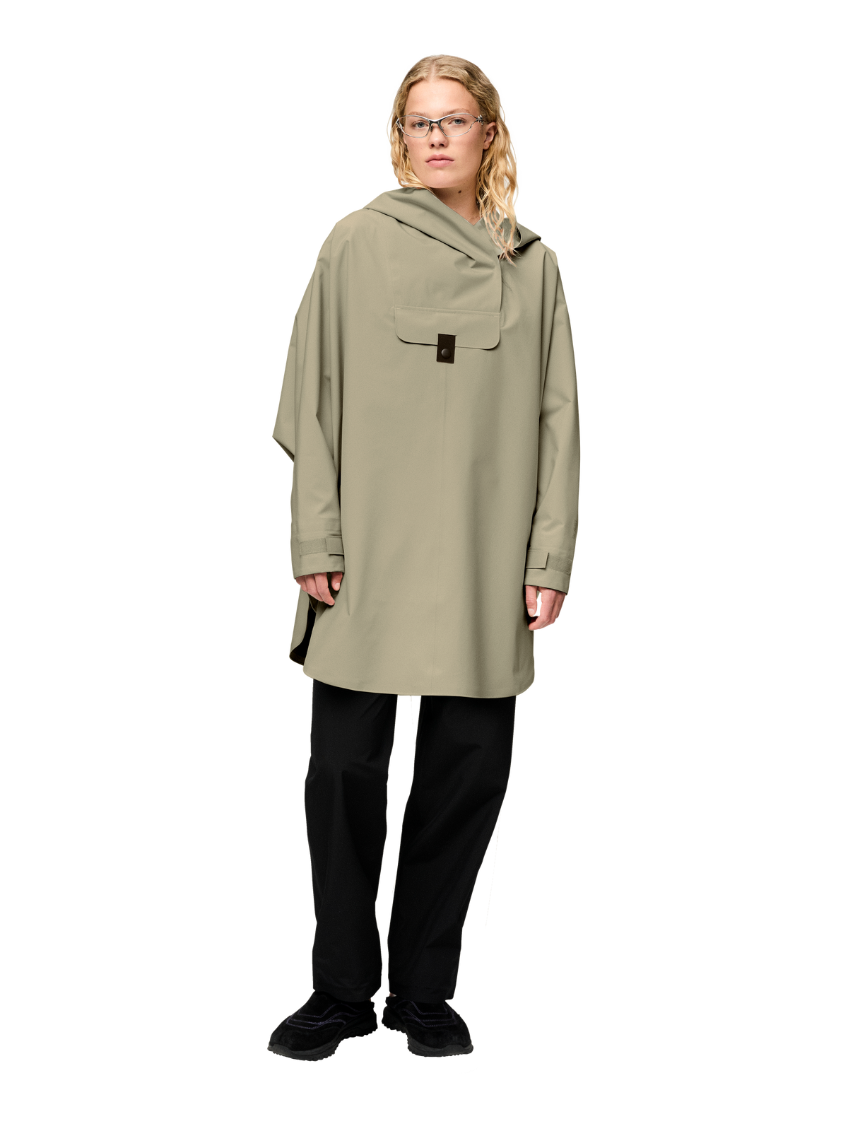 Bergen Poncho Oakmoss
