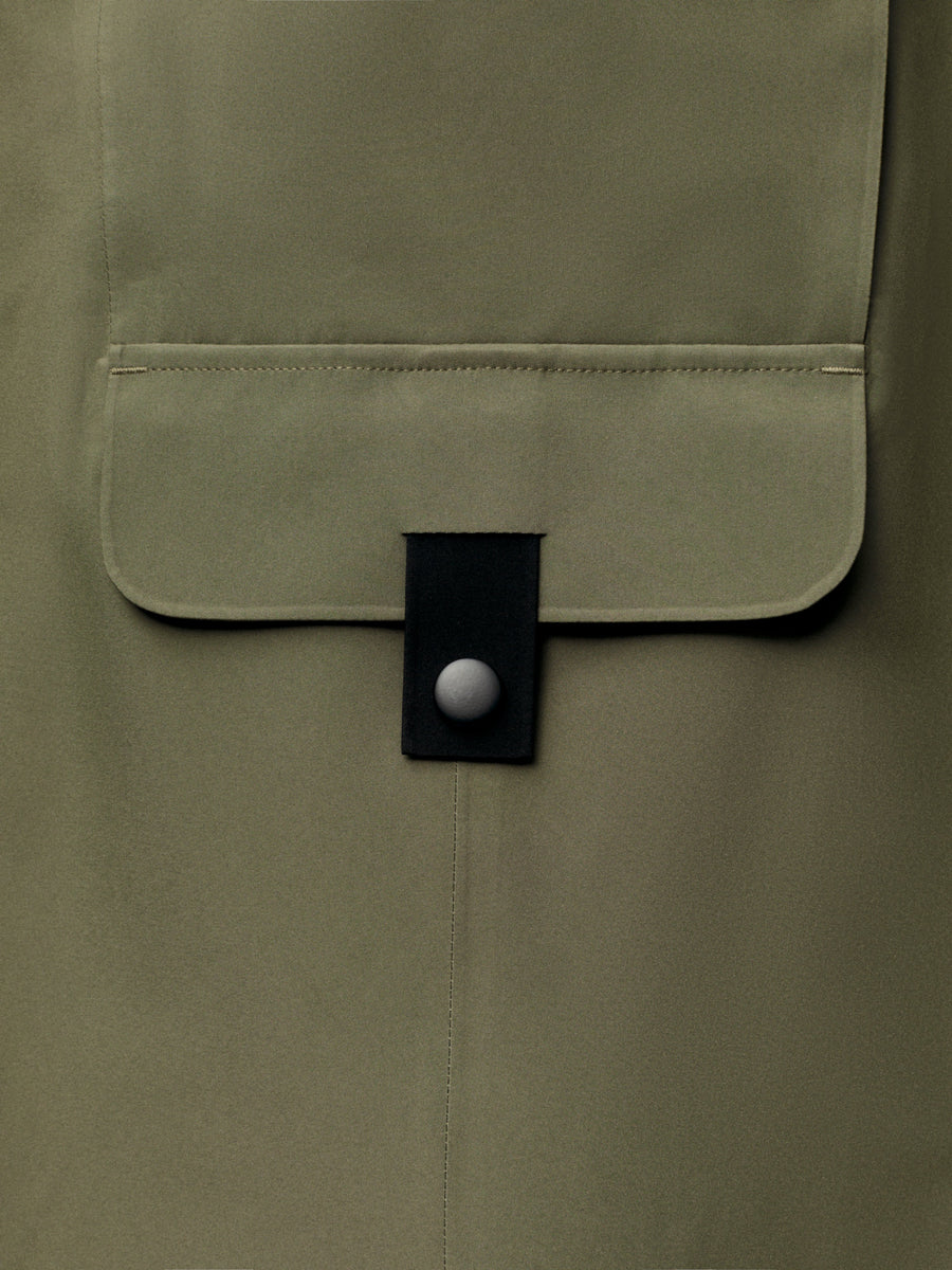 Bergen Poncho Grape Leaf detalje