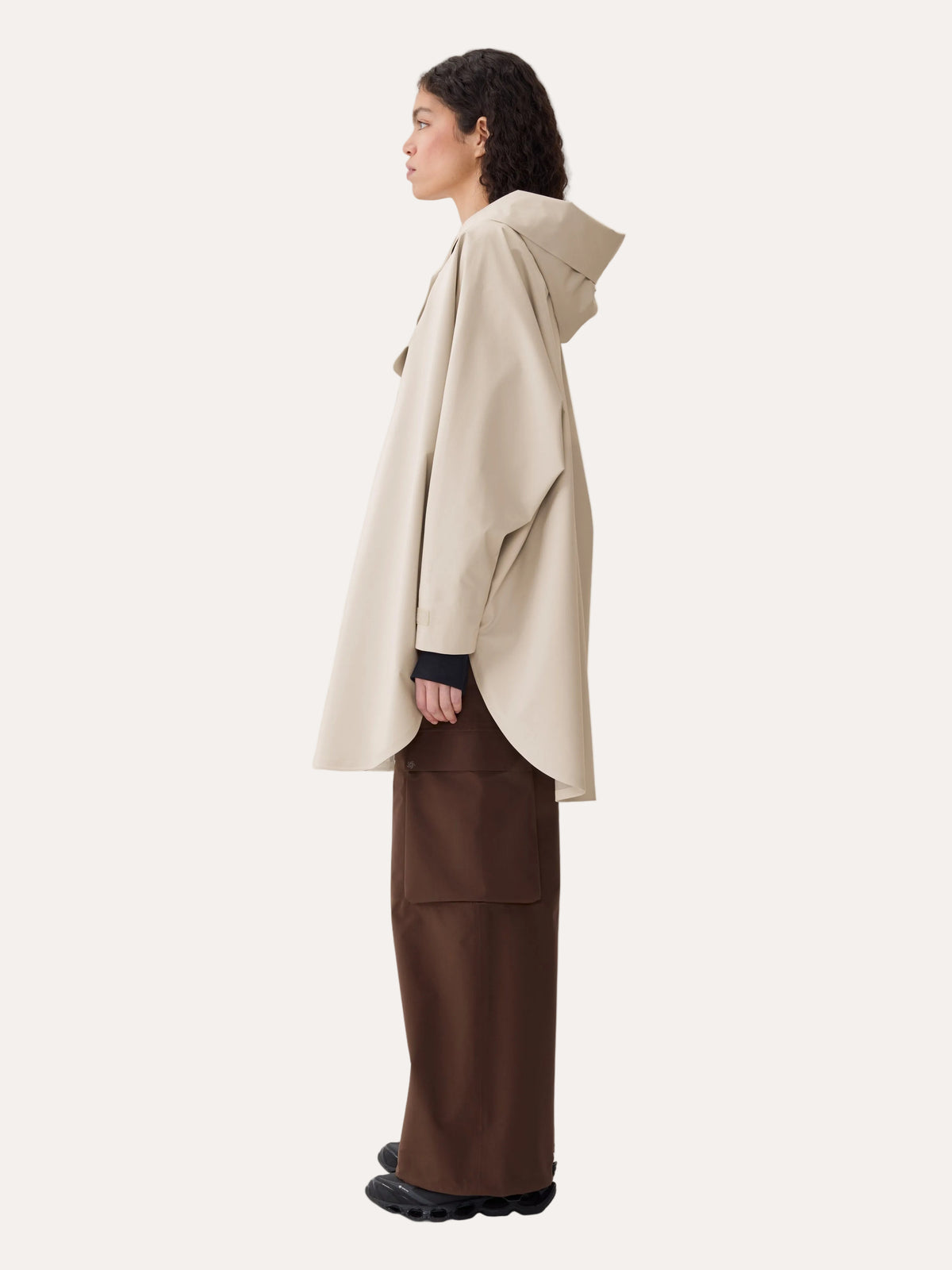 Bergen Poncho Beige - Blæst