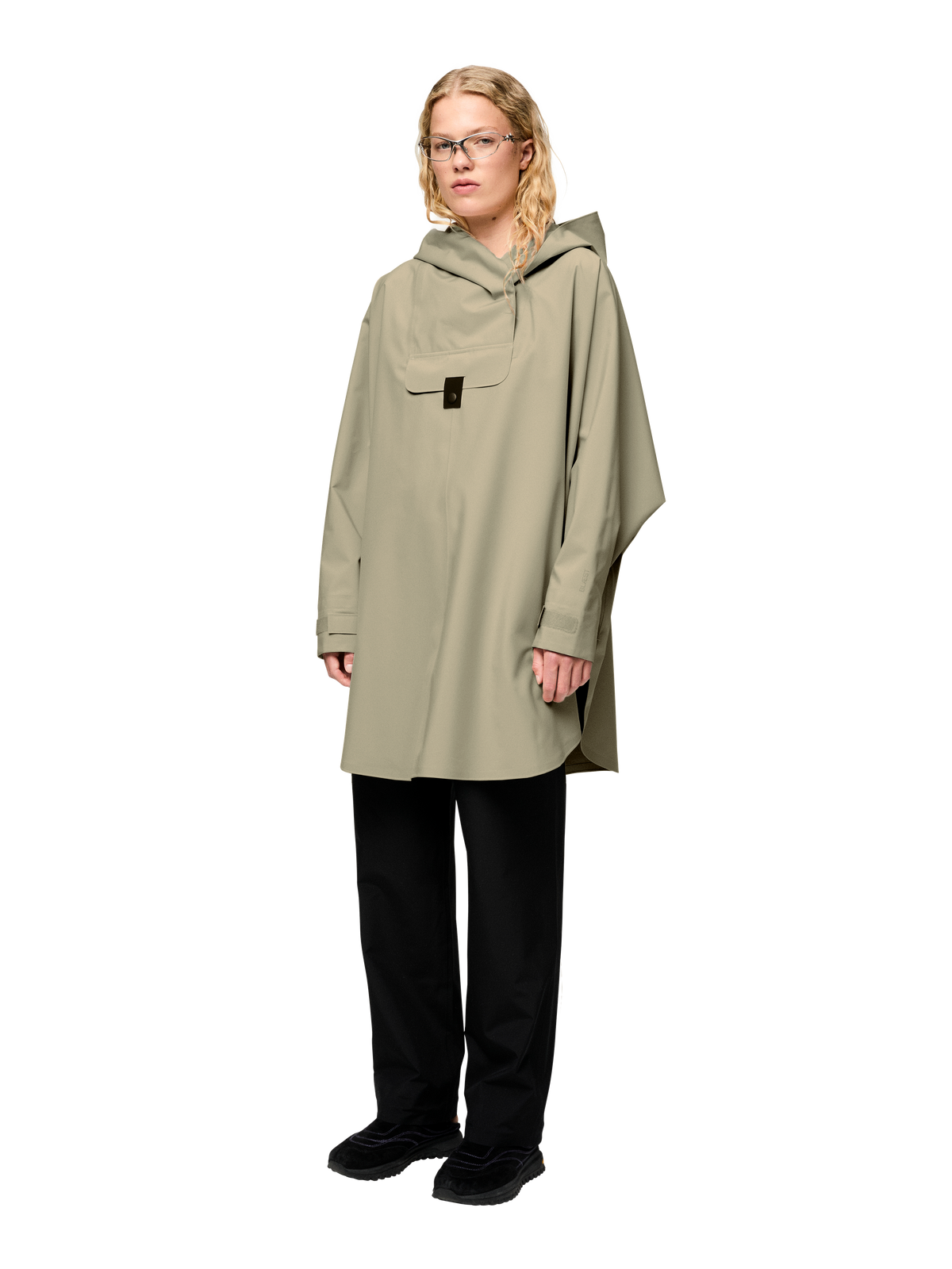 Bergen Poncho Oakmoss