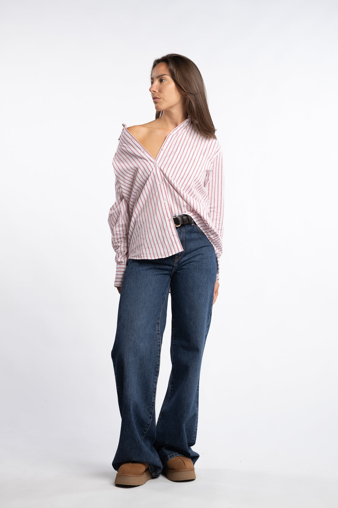 Bibi Stripe Shirt - Red Stripe