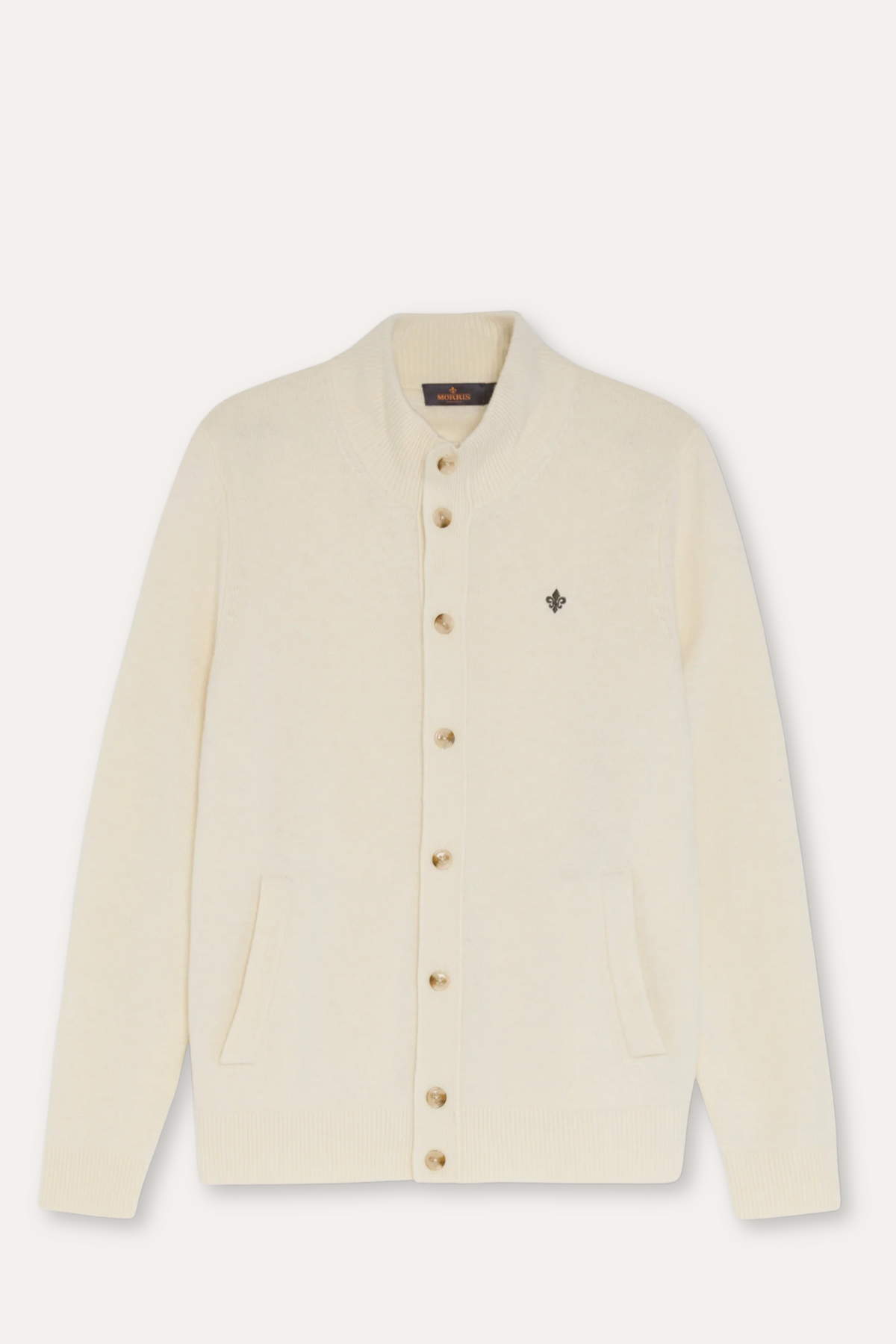 Hertford Button Cardigan Off White