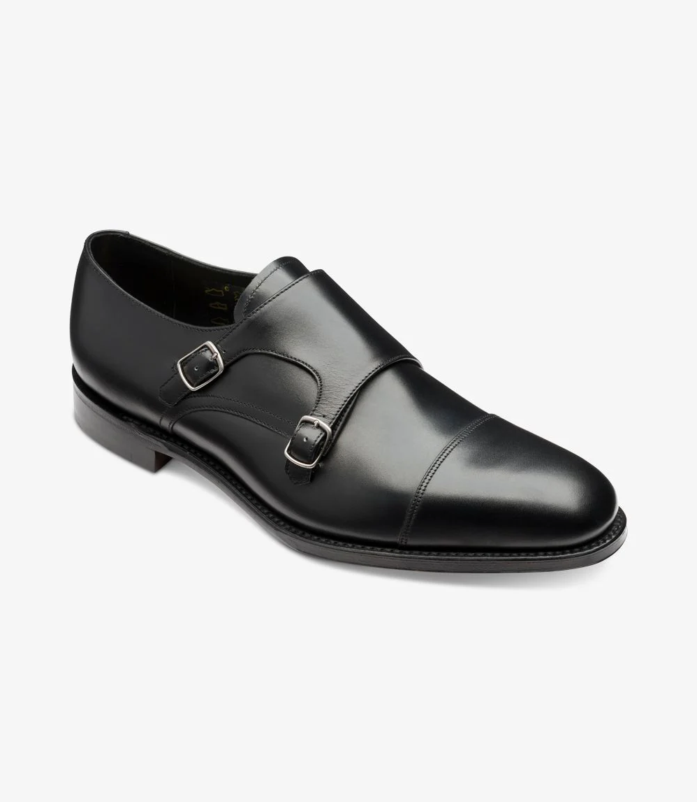 Cannon Monkstrap Black Calf