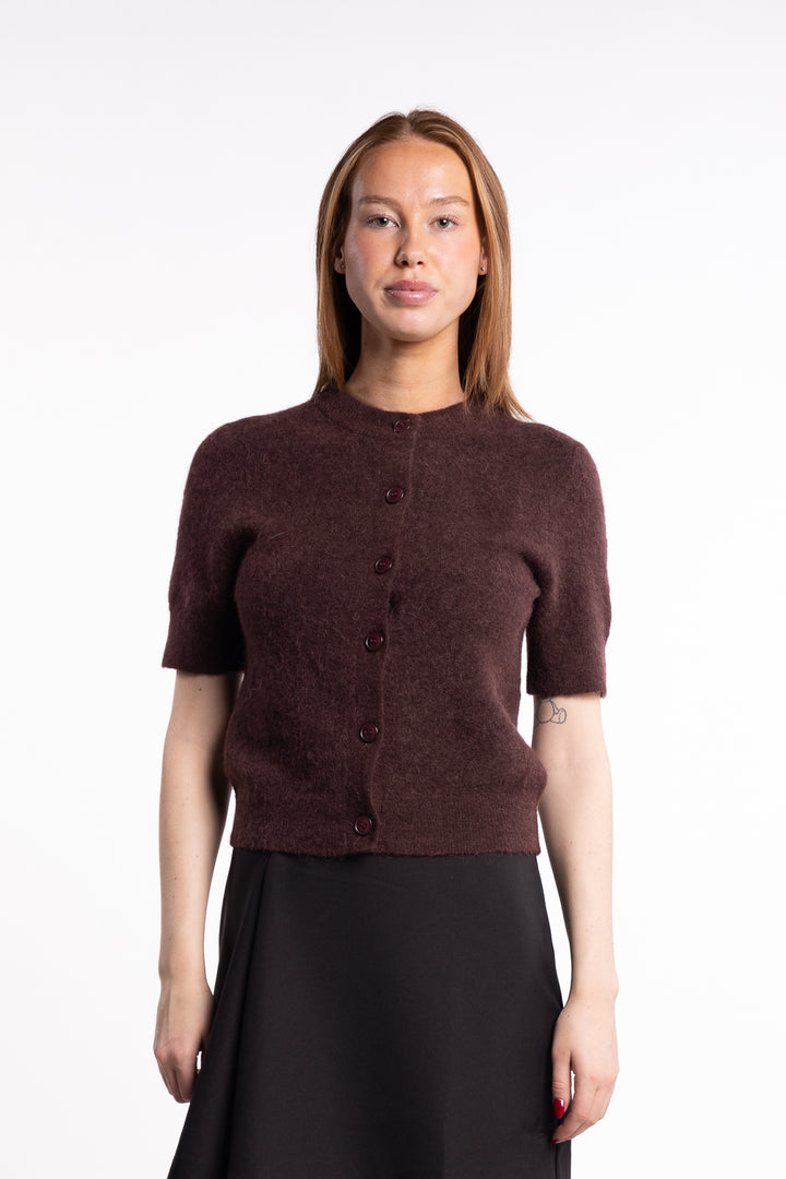 Sanoura SS Cardigan 15556 - Fudge