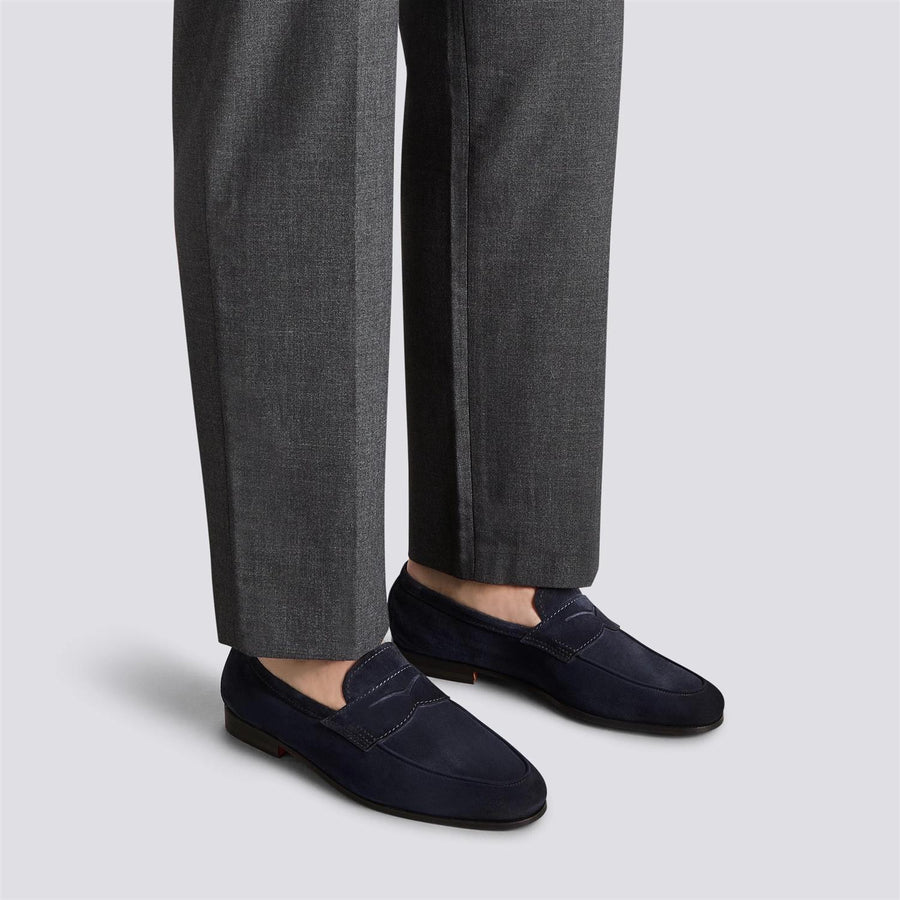 Carlo Loafer Blue Suede
