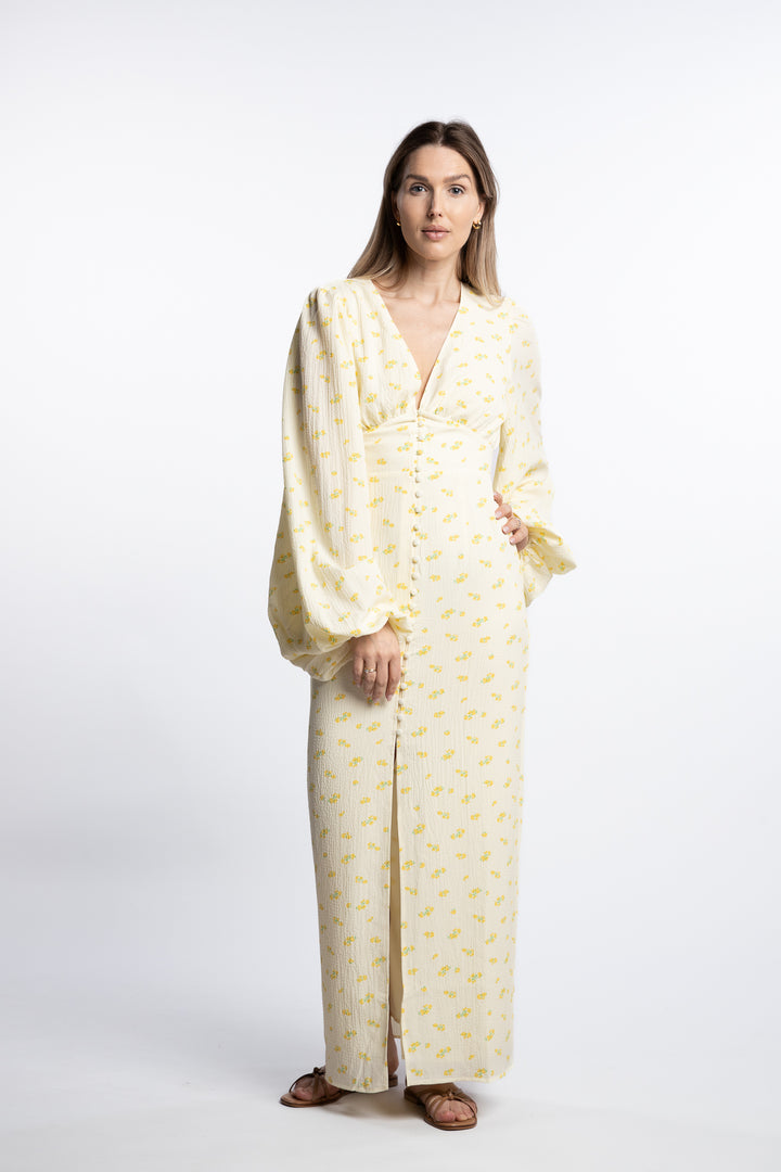 Positano dress- Pastel Yellow