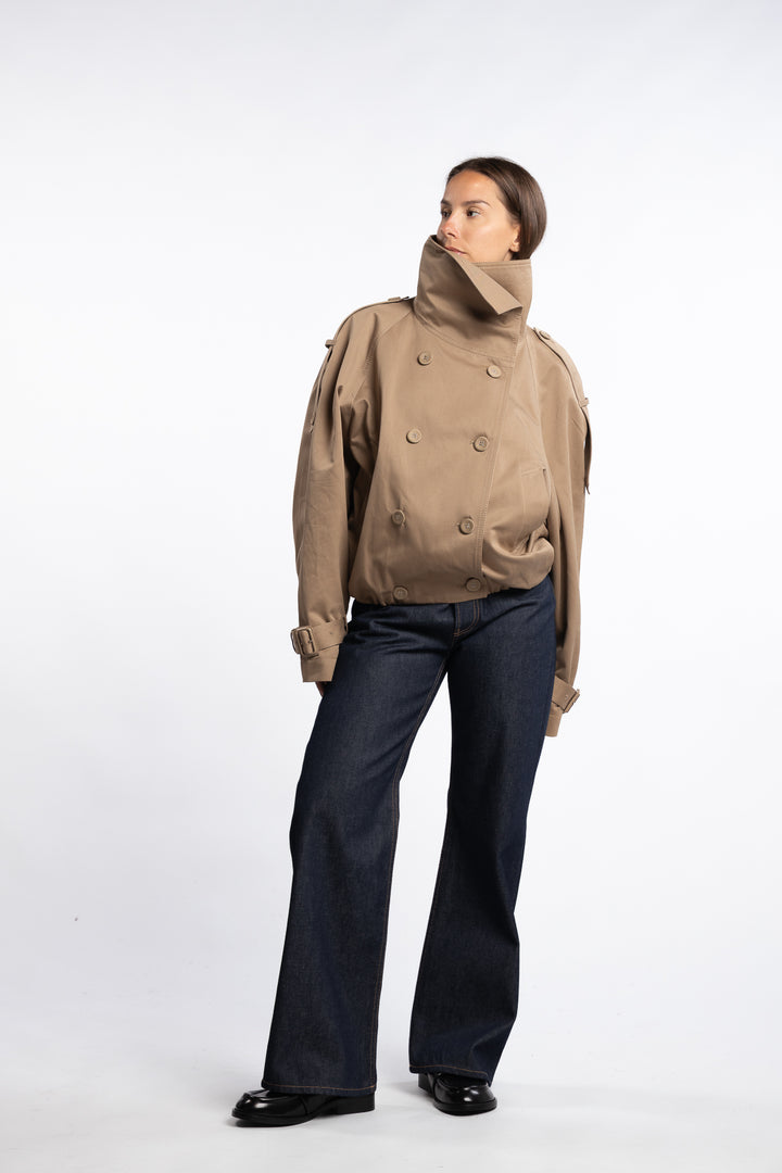 Twill Jacket- Mud Beige