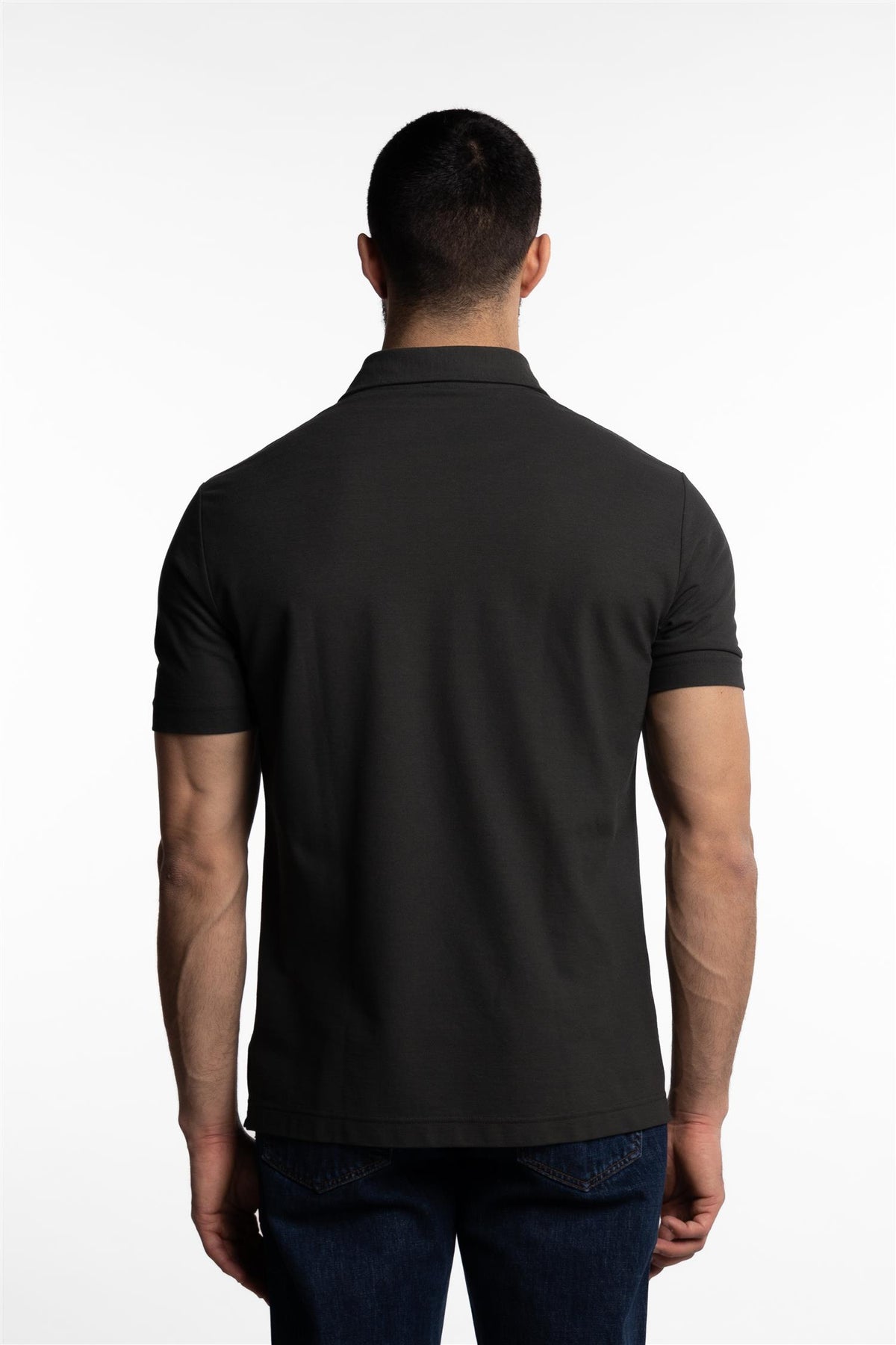 Ice Cotton Short Sleeve Polo Shirt Green
