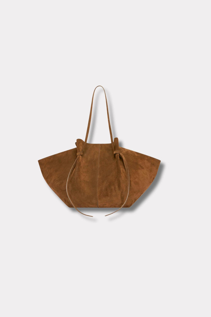 Large Mochi- Cognac Suede
