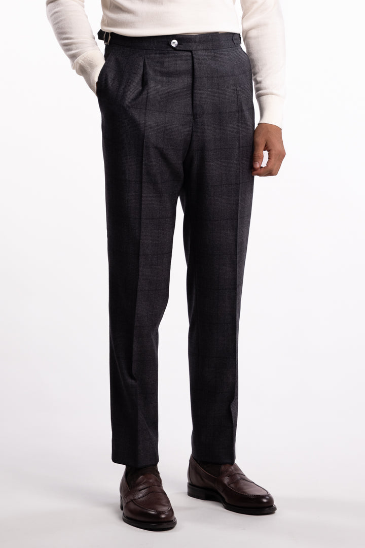 Prato Flanell Pant Grey Check