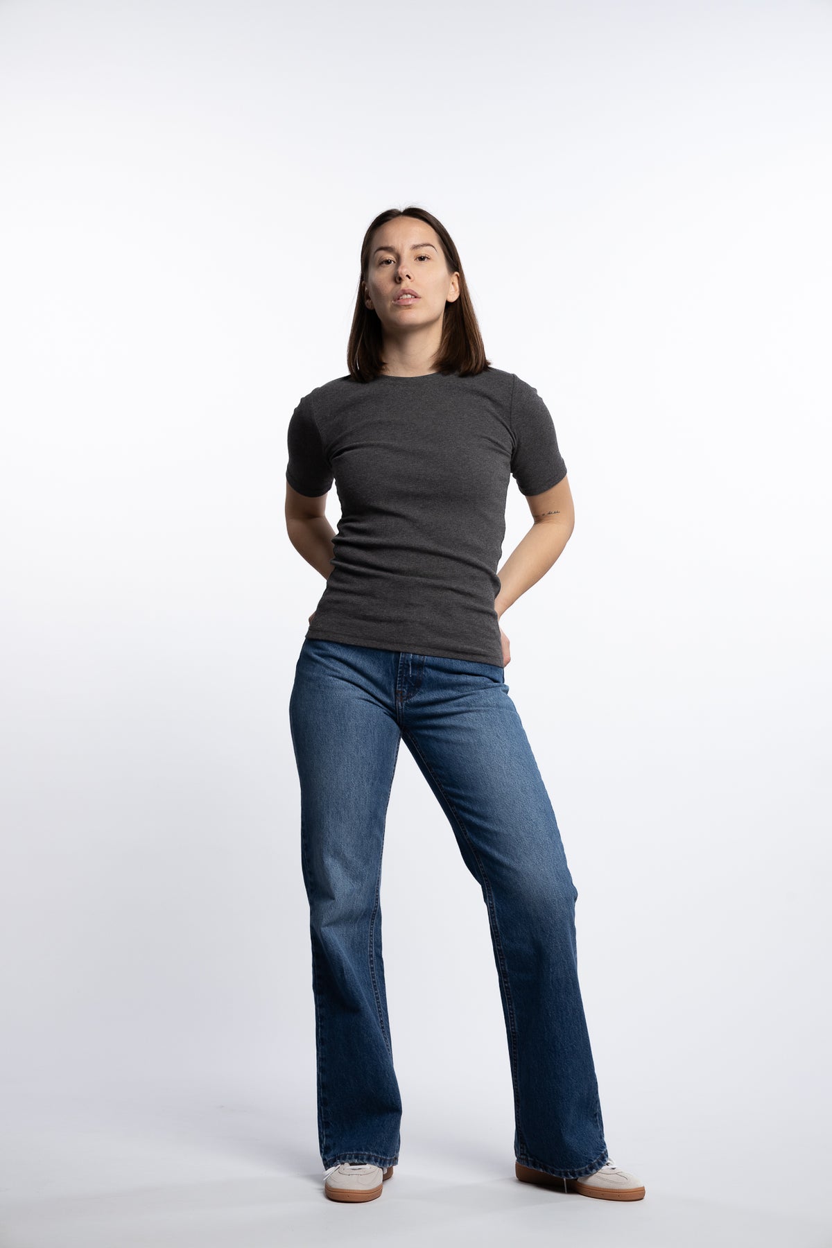 Saalexo T-Shirt 7542- Dark grey mel
